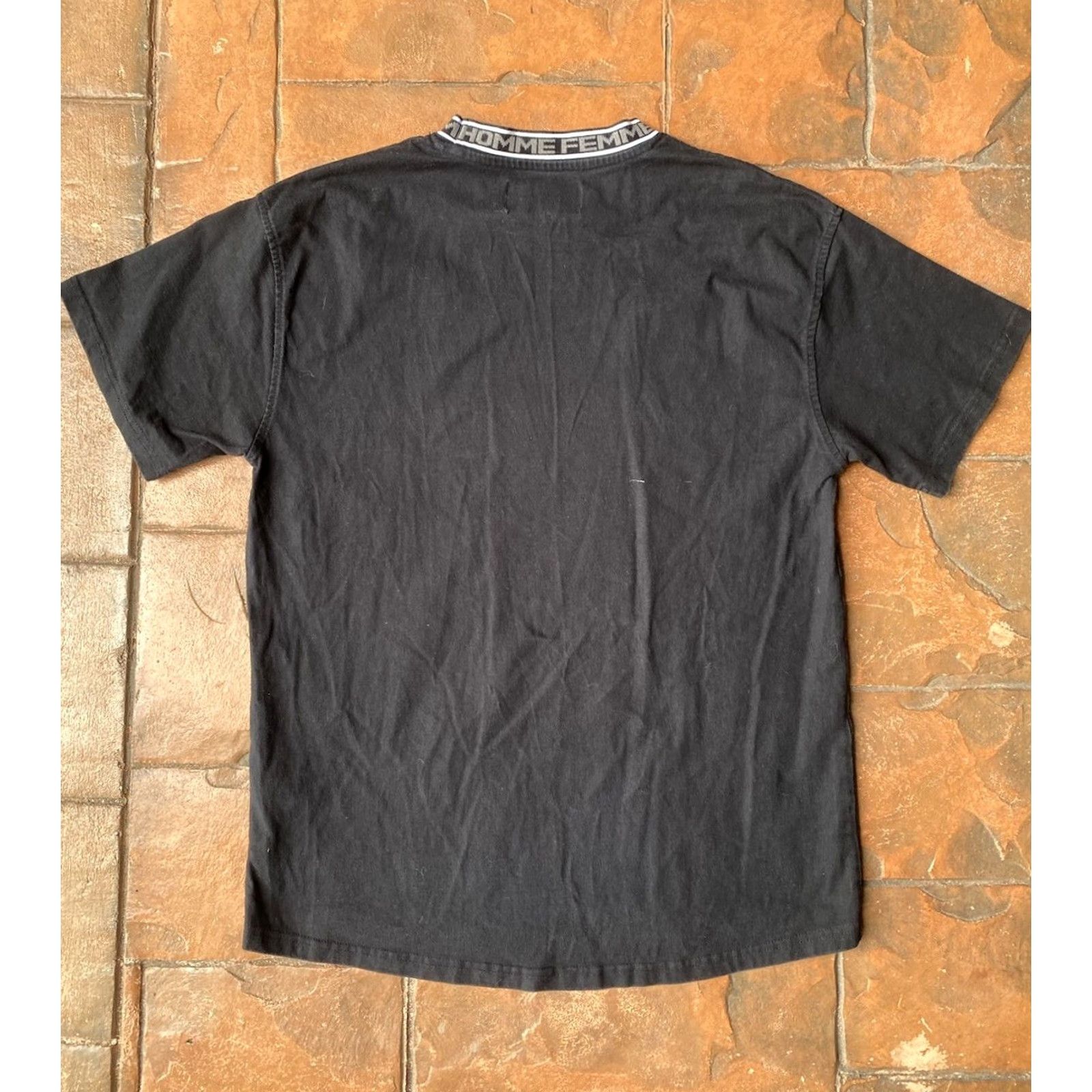 Vintage Homme + Femme Made on Earth T-Shirt Small Black Streetwear Mens XL Short Sleeve Crew Neck Logo Graphic Print Fashion Designer Top Tee Size US XL / EU 56 / 4 - 3 Thumbnail