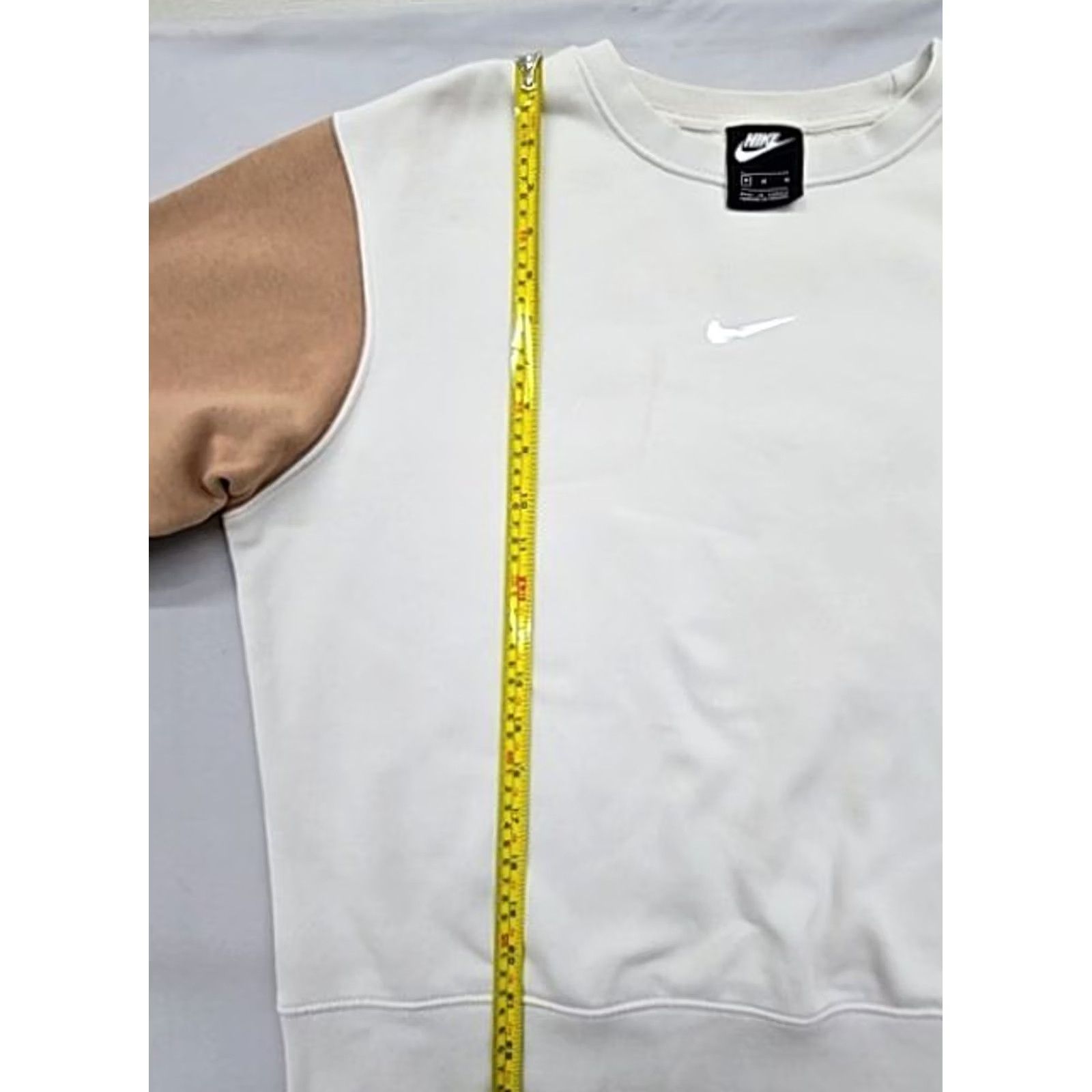 Nike Nike Colorblock Crewneck Sweatshirt M for Unisex Adults - White Beige, Long Sleeve, Pullover, Casual Sweatshirt Size M / US 6-8 / IT 42-44 - 5 Thumbnail
