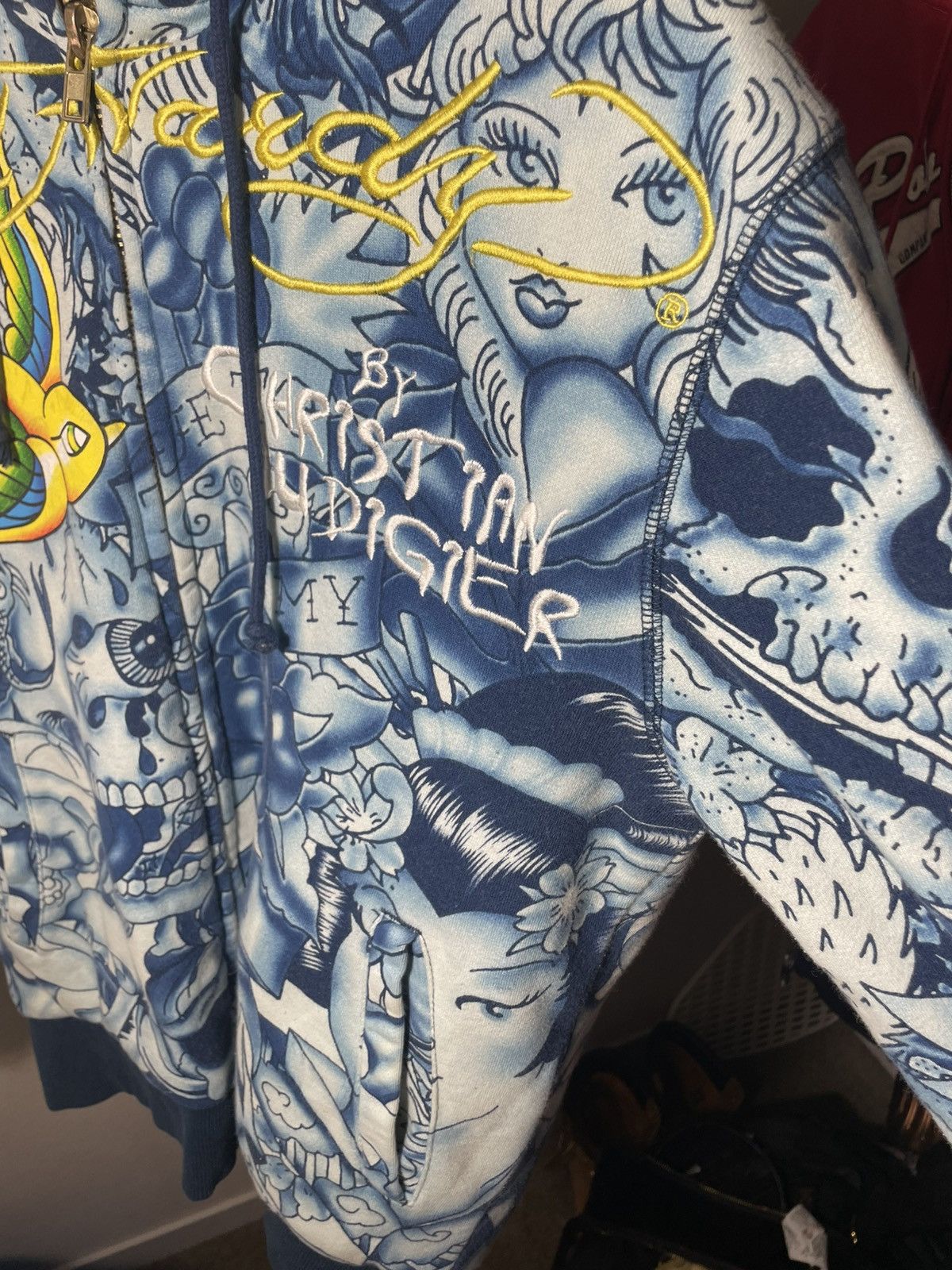 Ed Hardy Ed Hardy Zip Up Hoodie Sweater Size US M / EU 48-50 / 2 - 7 Thumbnail