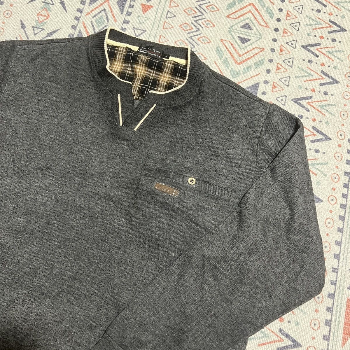 Kansai Yamamoto Kansai Yamamoto V-Neck Sweater Size US M / EU 48-50 / 2 - 7 Thumbnail