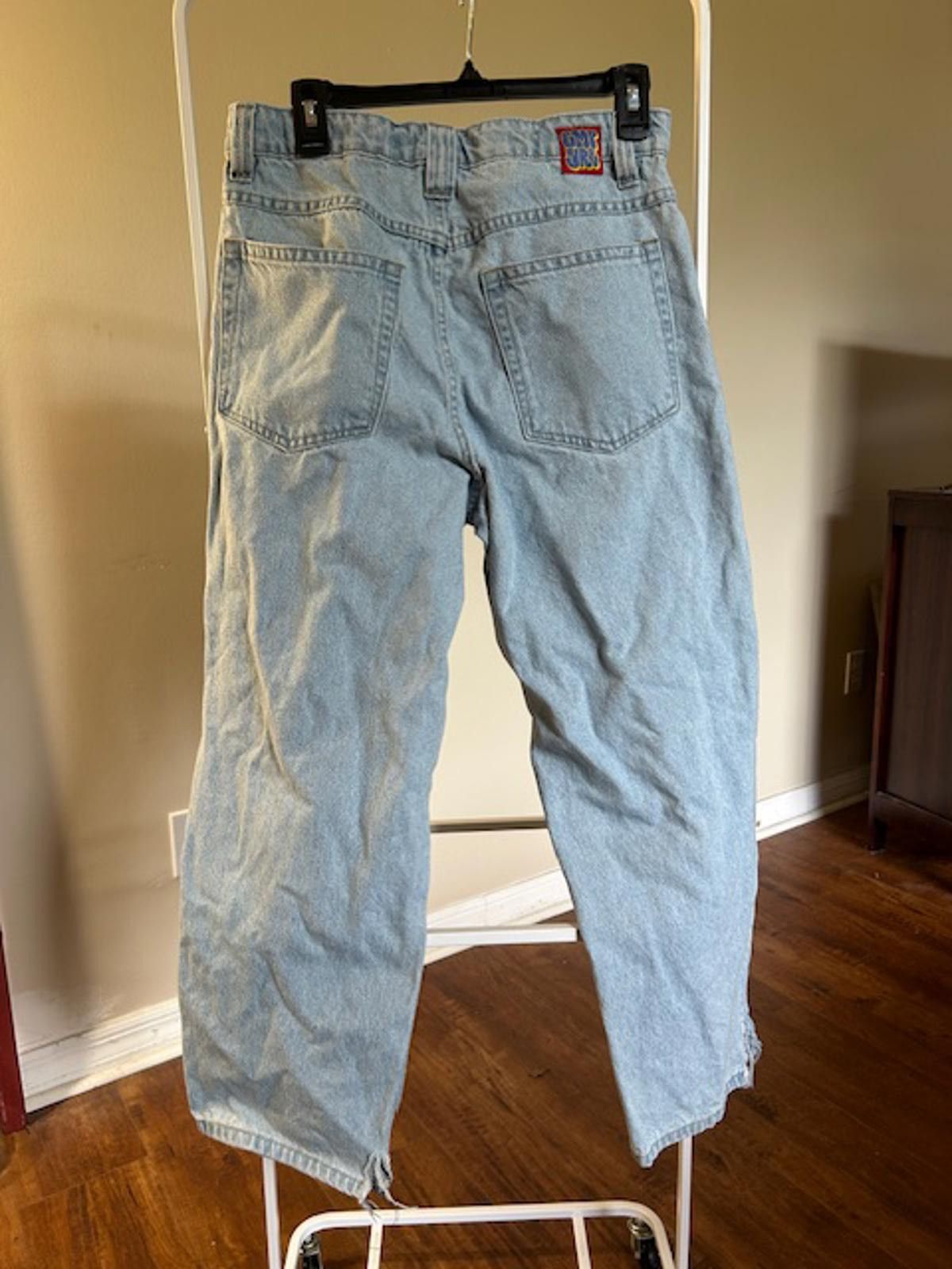 Empyre Empyre Light Blue Denim Jeans with Frayed Hem Size US 32 / EU 48 - 3 Thumbnail