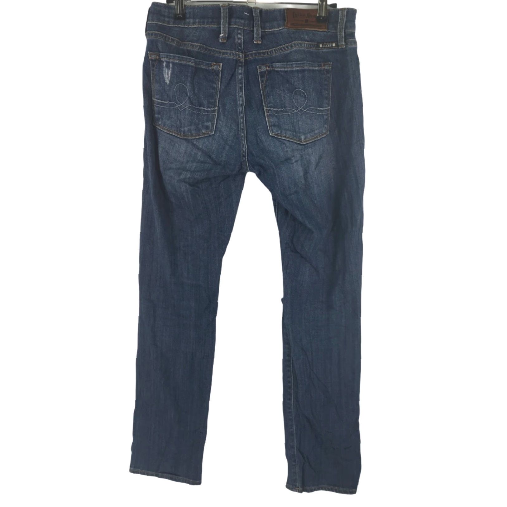 Lucky Brand Lucky Brand Womens Sofia Ankle Jeans Regular 30x29 Blue Distressed 5-Pocket Denim Pants 4 Womens Size 27" / US 4 / IT 40 - 2 Thumbnail