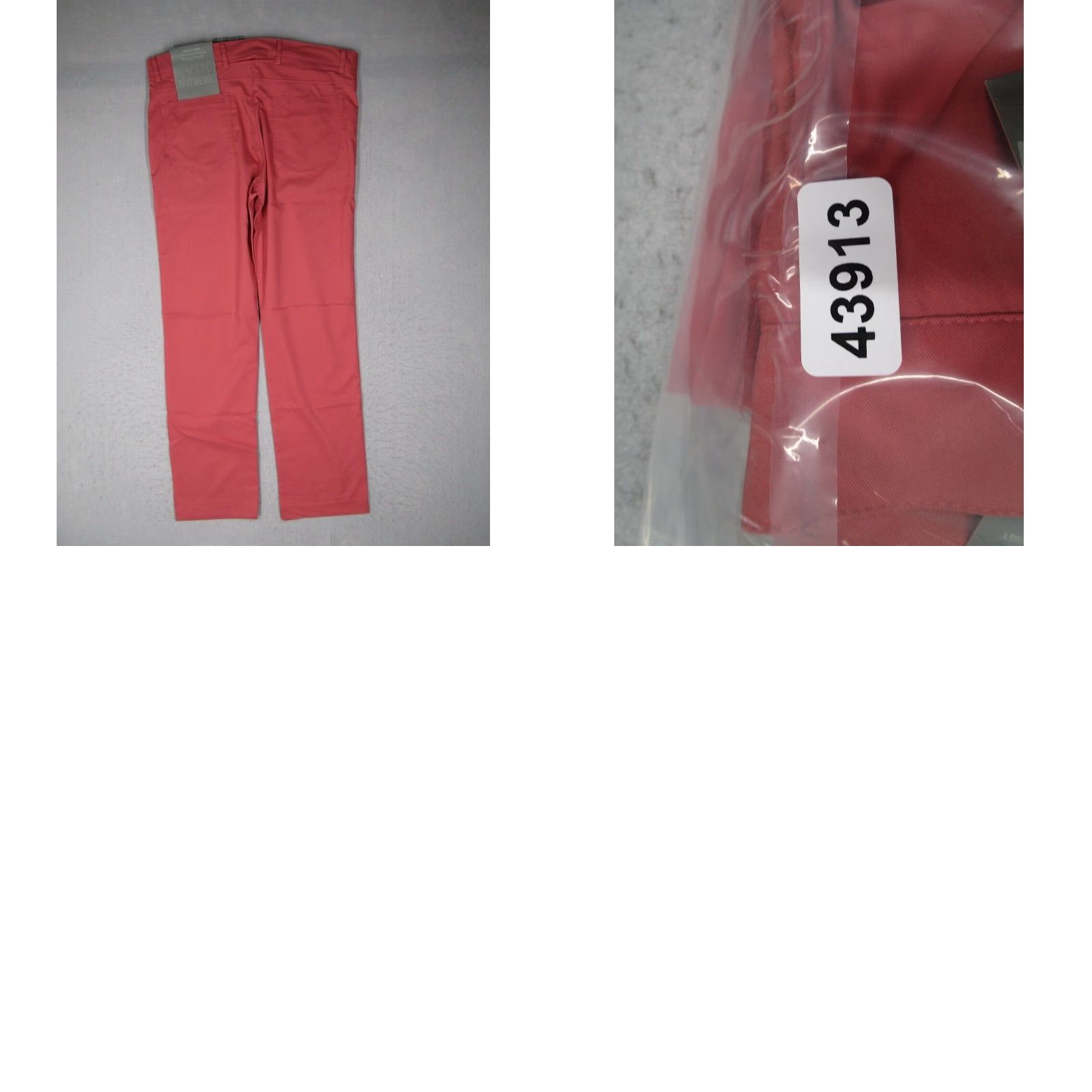 Vintage Matte Grey Men Pants 34 Red Player Fit 4 Way Stretch Work Casual Golf 34x33 Slimming Pockets Straight Chino Polyester Machine Washable 34 Regular Mens Size US 34 / EU 50 - 8 Thumbnail