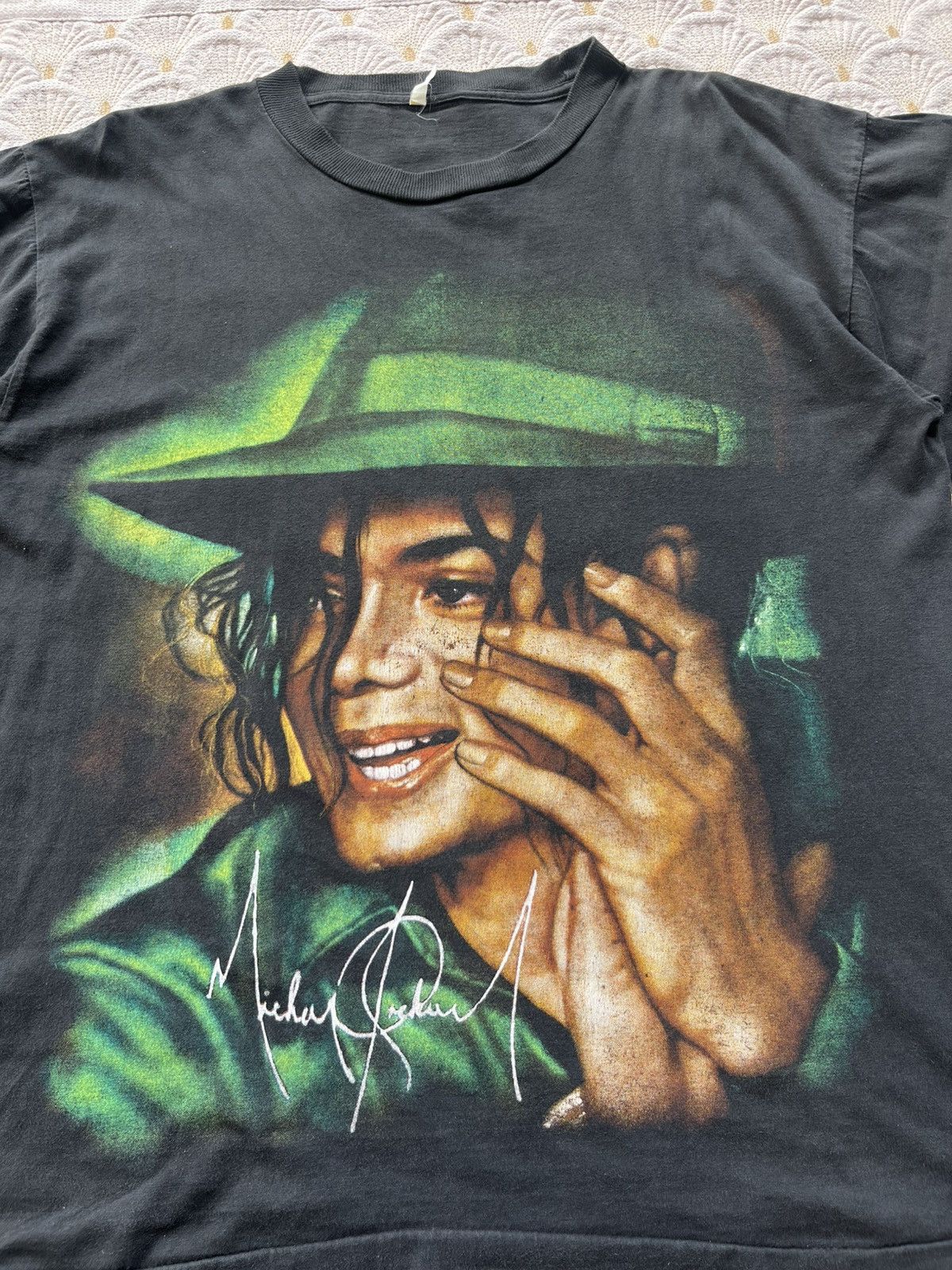 Michael Jackson Vintage 80’s-90’s Michael Jackson King of Pop Size US L / EU 52-54 / 3 - 1 Thumbnail