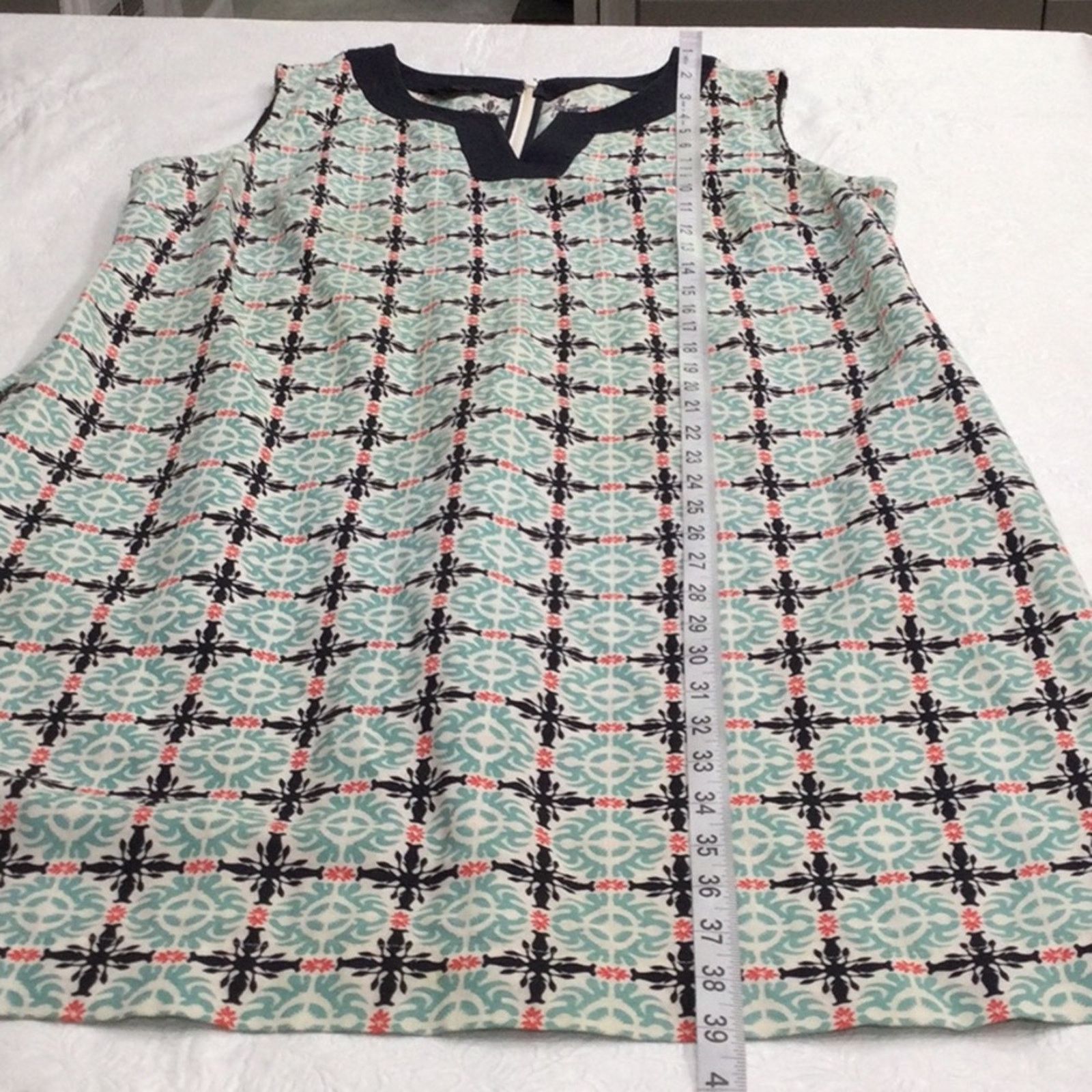 Other Talbots Blue/floral Zipper Back Side Pockets Dress Size 10 Size L / US 10 / IT 46 - 14 Thumbnail