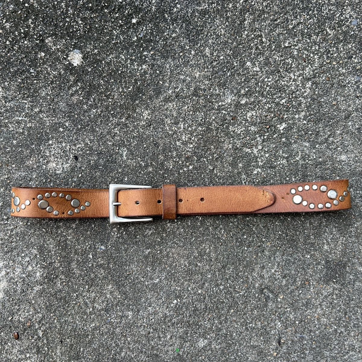 Vintage Vintage studded leather belt (Kapital Style) Size ONE SIZE - 1 Thumbnail