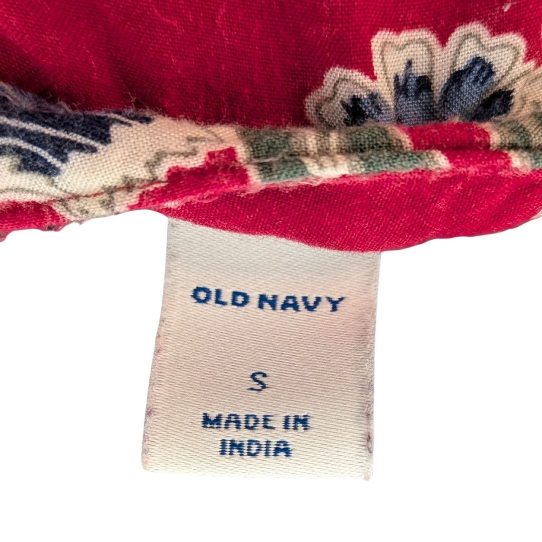 Old Navy Old Navy Floral Tent Dress with Tied Keyhole Neckline Size S / US 4 / IT 40 - 3 Thumbnail