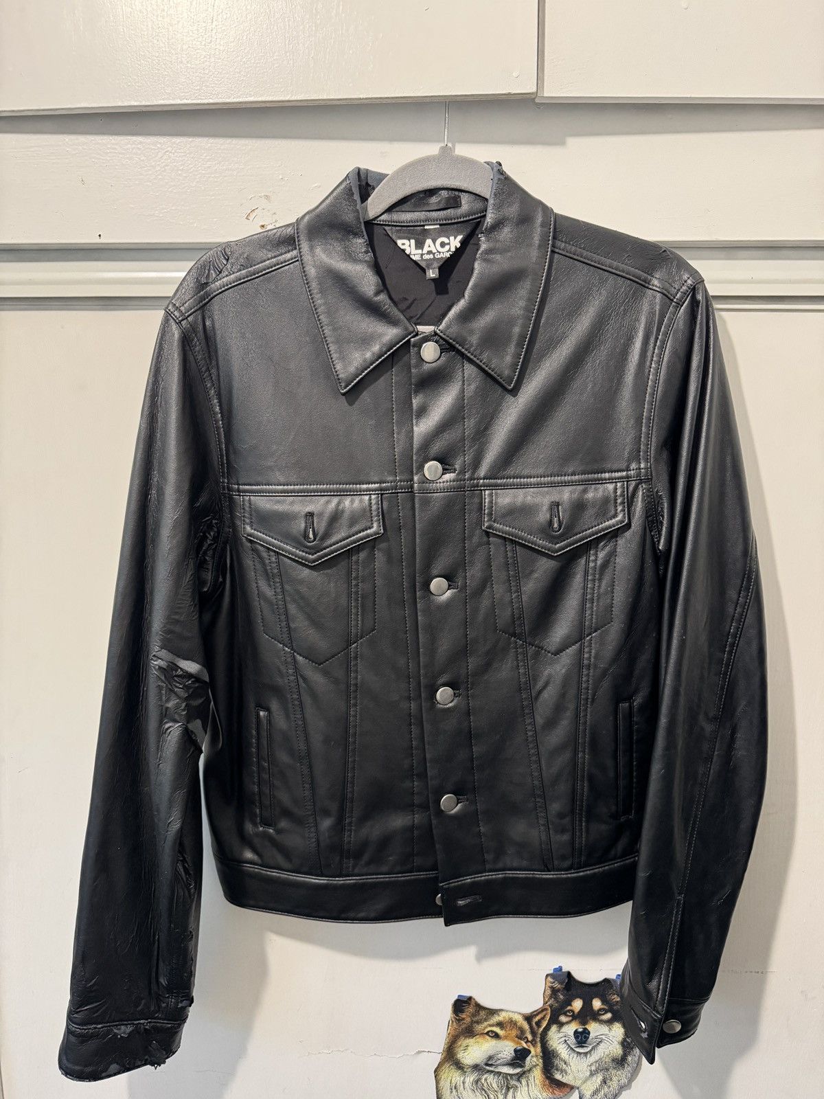 Comme des Garcons Black Comme des garçon black Faux leather jacket Size US M / EU 48-50 / 2 - 1 Thumbnail