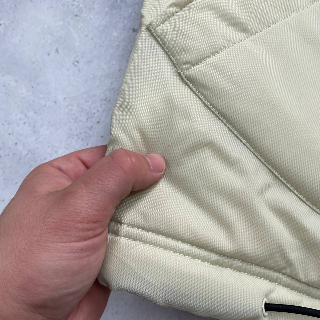 Nike × Vintage Vintage 2000s Nike Nylon Puffer Y2K Jacket Beige Size S Size US S / EU 44-46 / 1 - 7 Thumbnail