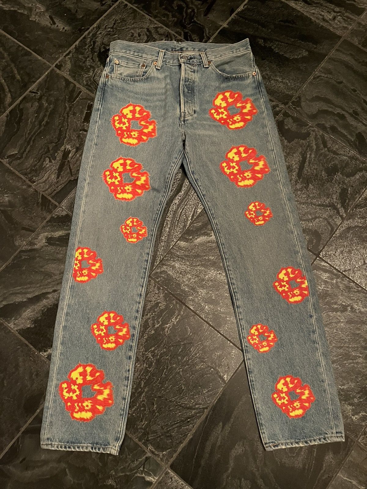 DENIM TEARS Denim Tears X Offset 501 Jeans Grailed