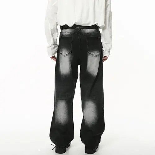 Jean × Vintage Loose wide-leg vintage distressed jeans y2k pants Size US 30 / EU 46 - 2 Thumbnail