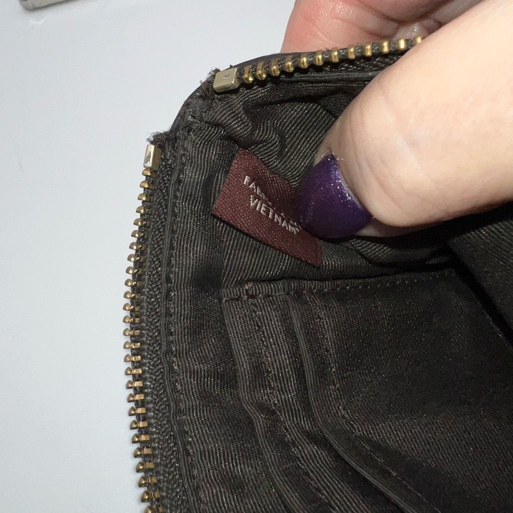 Coach Coach Outline Signature Corner Zip Wristlet Khaki Brown Size ONE SIZE - 7 Thumbnail