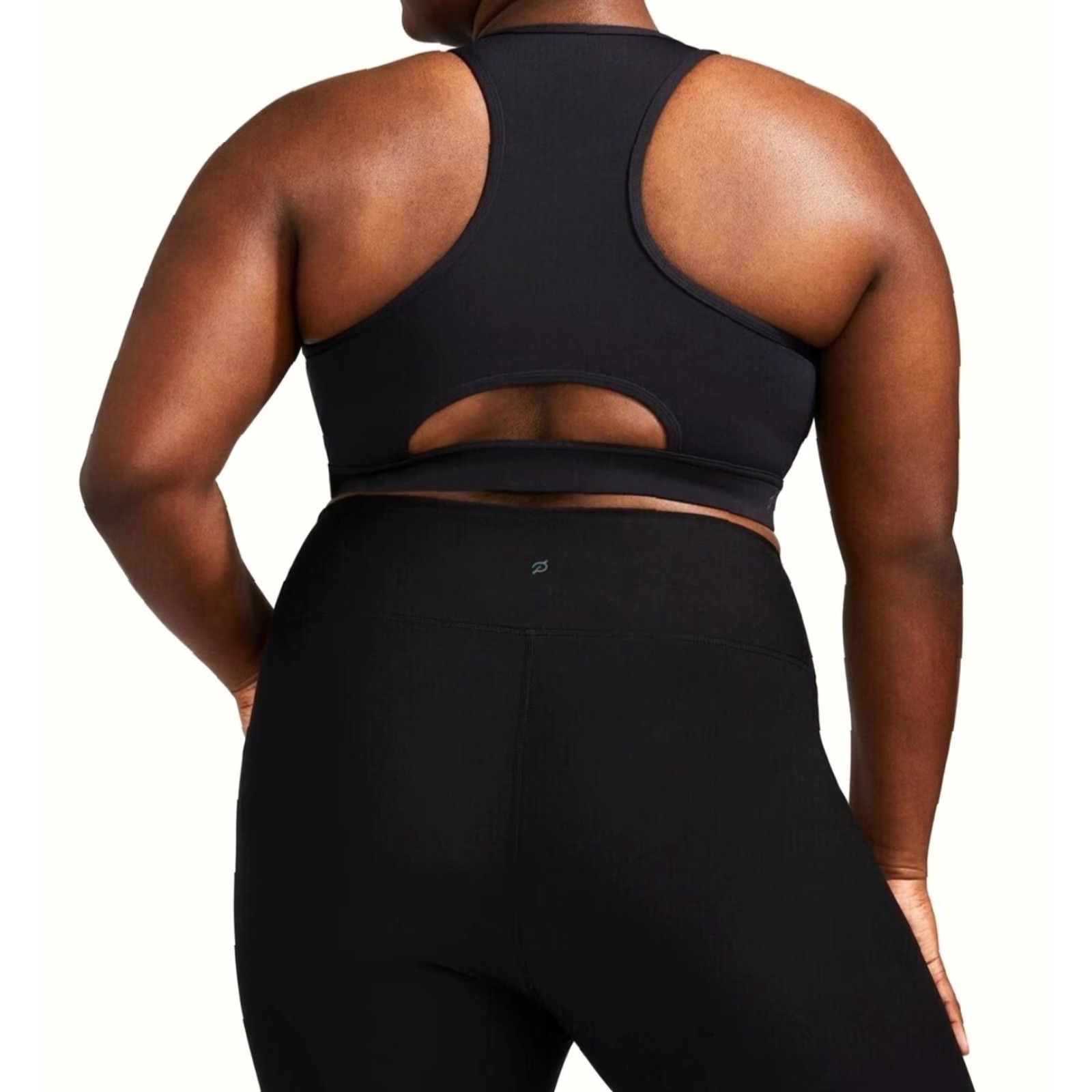 Vintage Peloton Sports Bra Shirt Womens 1X Black High Neck Racerback NWT Logo Cross Athletic Activewear Size ONE SIZE - 6 Thumbnail