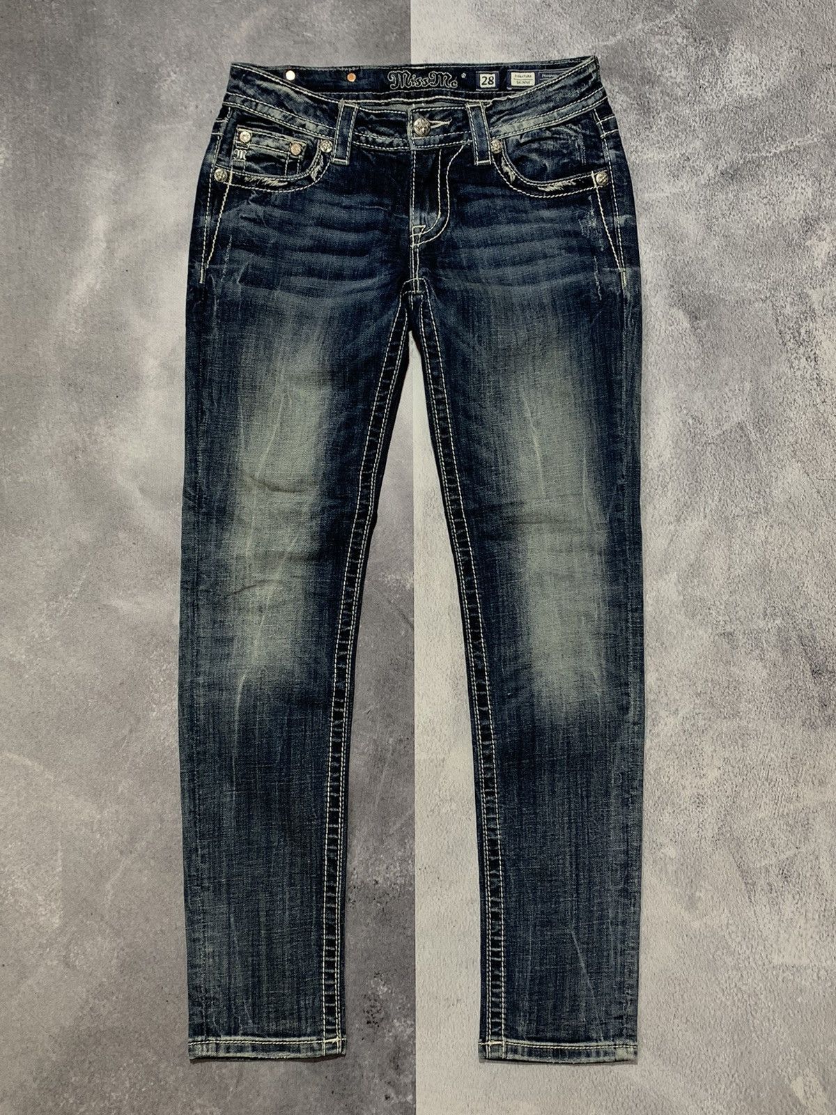 Vintage Vintage Y2K Japanese denim jeans streetwear style size 28 Size 28" / US 6 / IT 42 - 5 Thumbnail