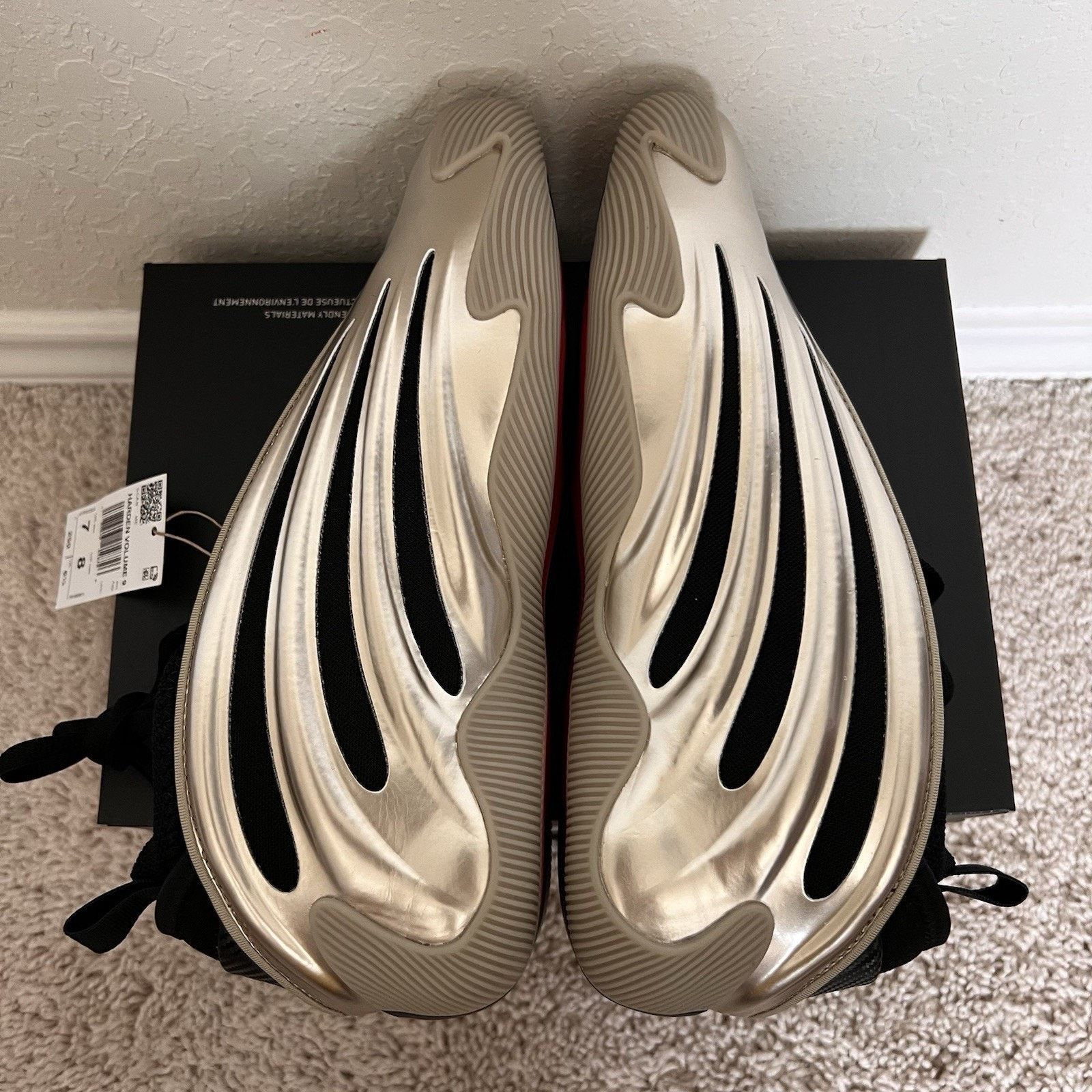 Adidas Adidas Harden Volume 9 Cyber Metallic Black Size 7 NWT Size US 7 / EU 40 - 6 Thumbnail