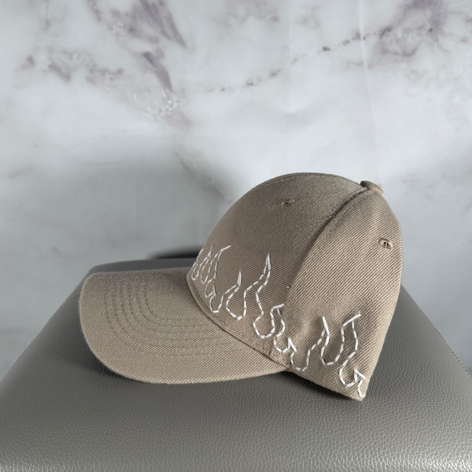 Other Tan Flame Strapback Hat Size ONE SIZE - 3 Thumbnail