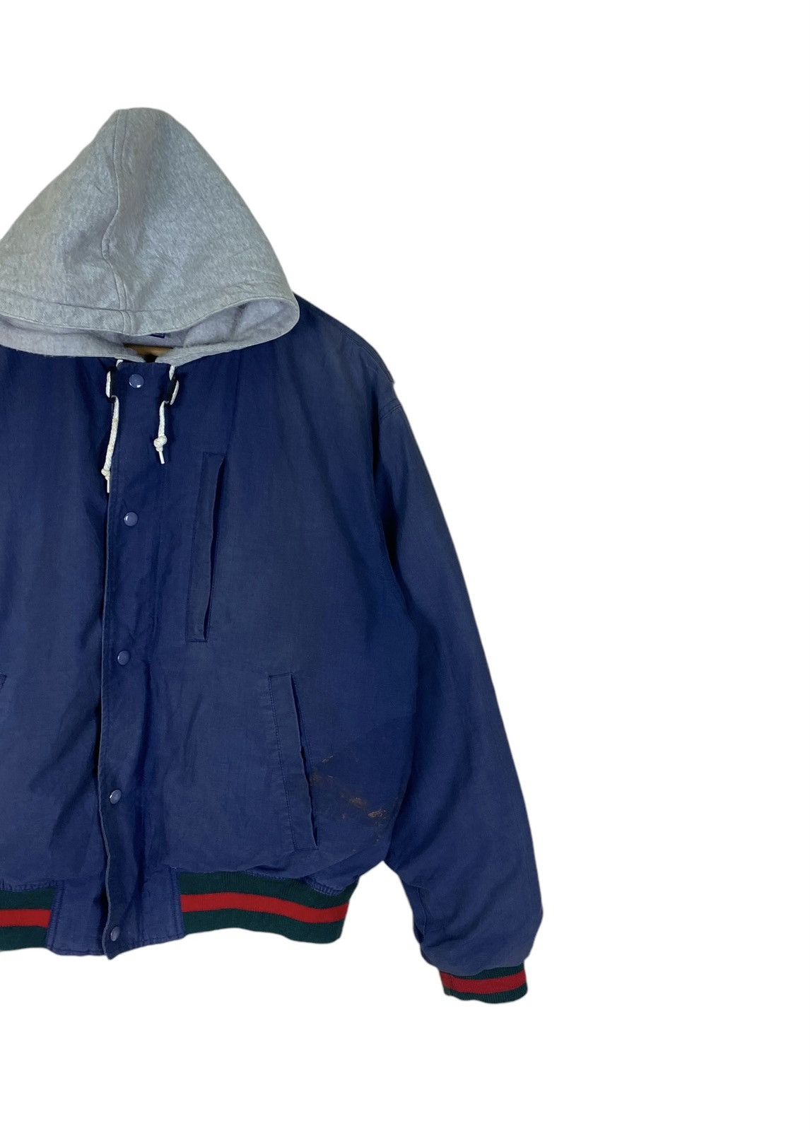 Polo Ralph Lauren × Vintage Vintage 1991 Polo Ralph Lauren Button Up Bomber Hoodie Size US L / EU 52-54 / 3 - 3 Thumbnail