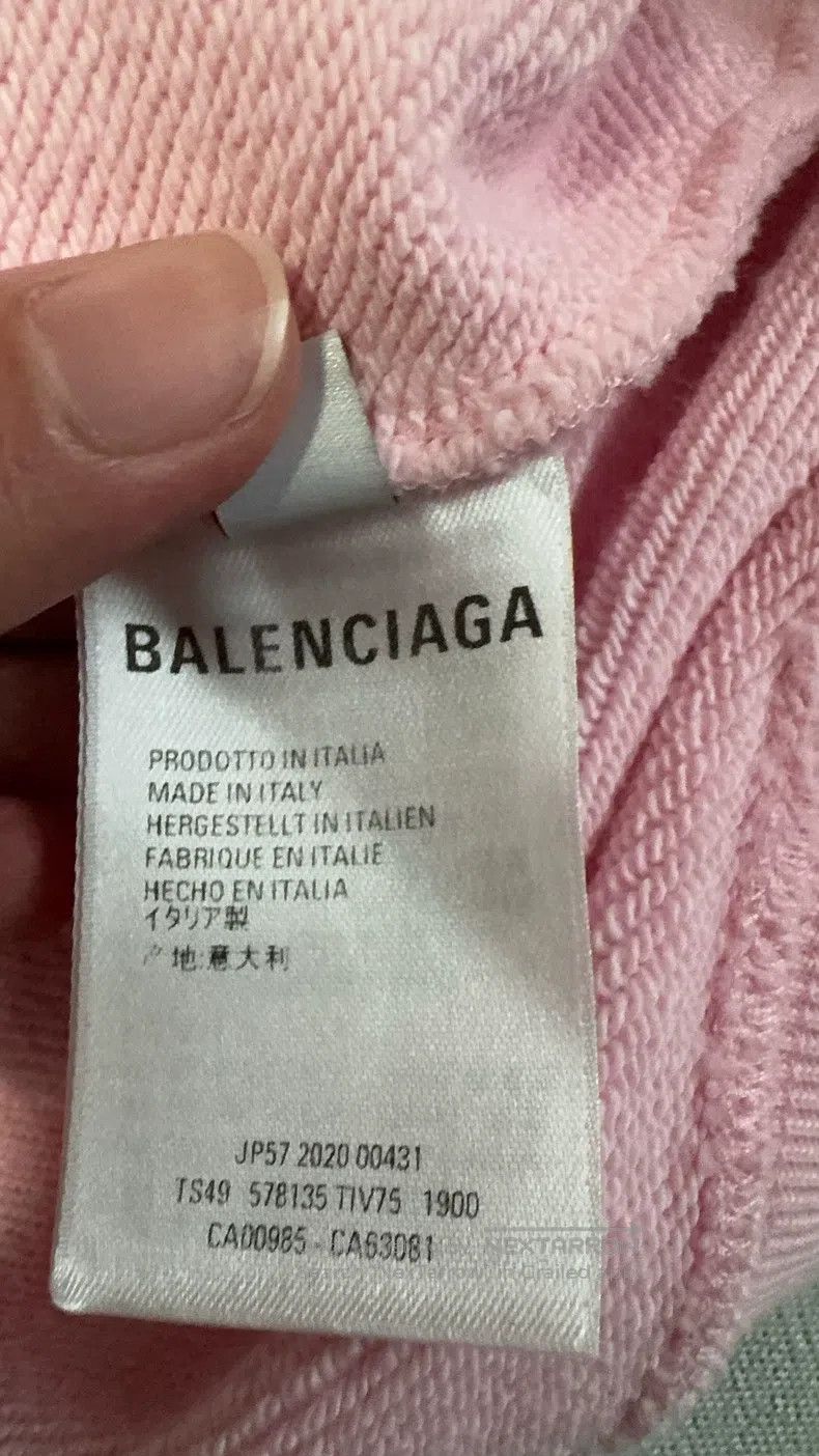Balenciaga Balenciaga Pink Sweatshirt Size US S / EU 44-46 / 1 - 4 Thumbnail