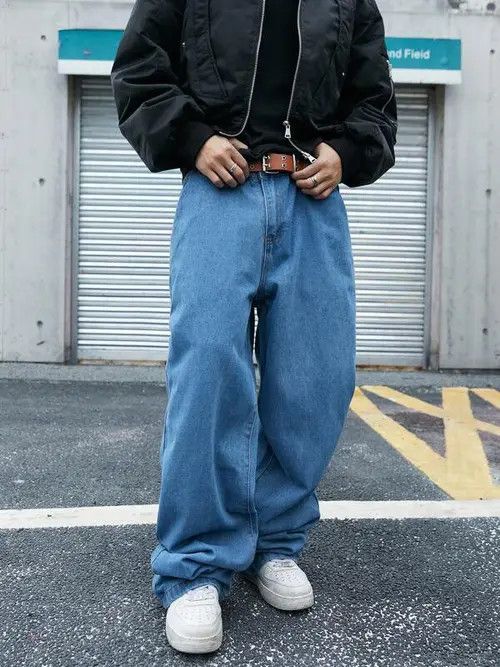 Japanese Brand × Vintage Loose BAGGY Y2K denim jeans pants Size US 34 / EU 50 - 4 Thumbnail