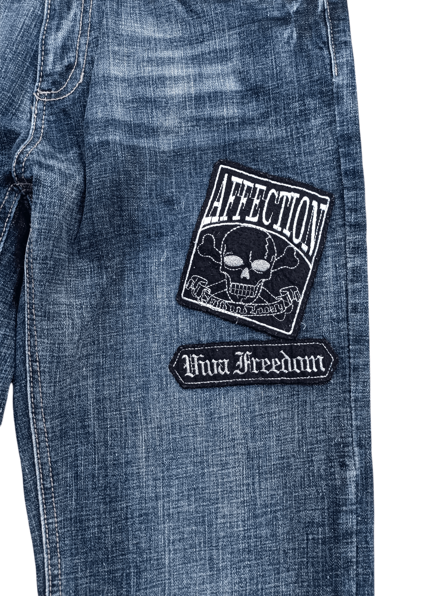 Hysteric Glamour × Japanese Brand × Seditionaries 🔥SICK🔥 SEDITIONARIES SKULL PATCHWORK STUD JEANS Size US 30 / EU 46 - 4 Thumbnail