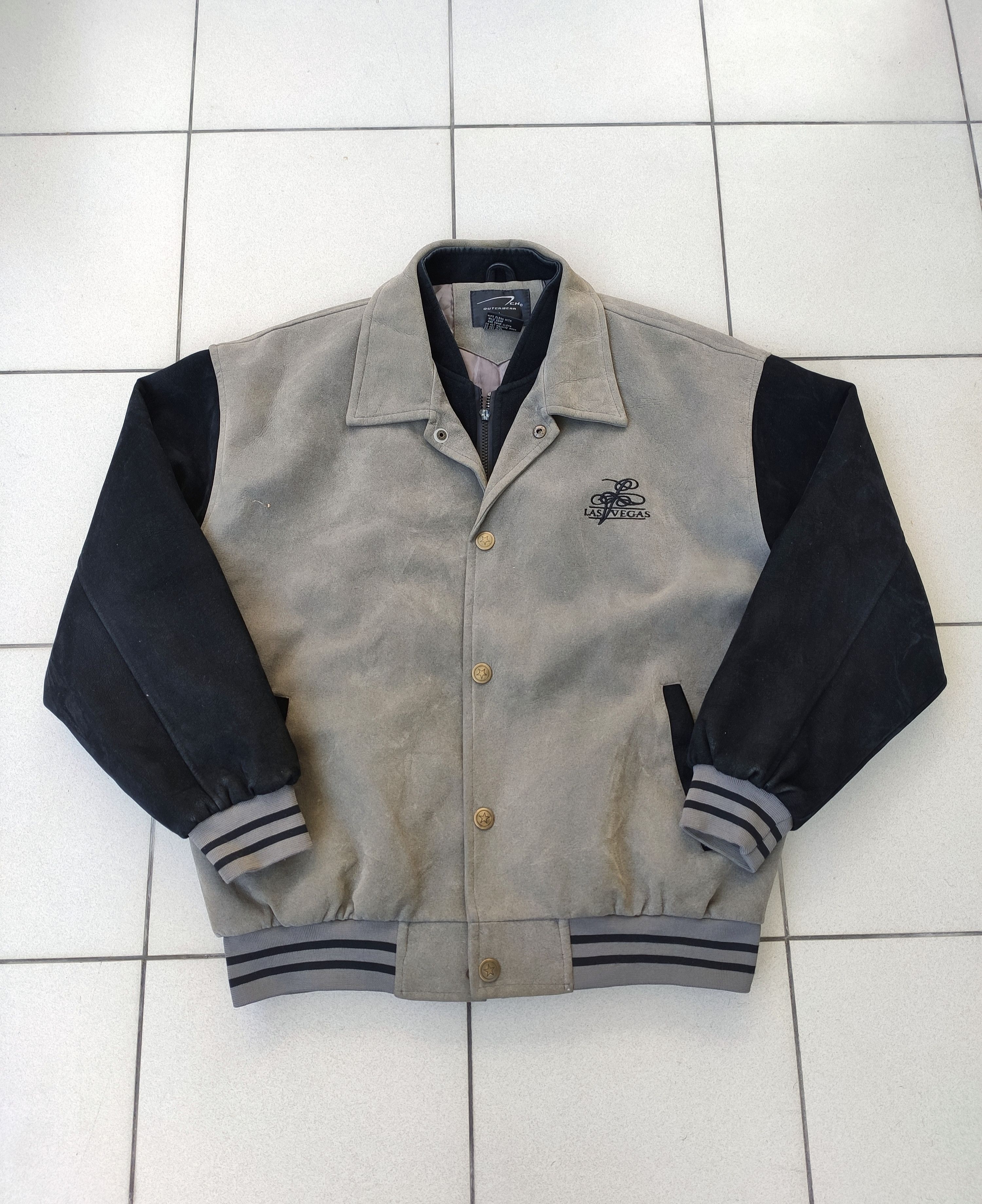 Vintage Vintage Varsity jacket Las Vegas usa bomber 90s 00s boxy Size US L / EU 52-54 / 3 - 1 Thumbnail