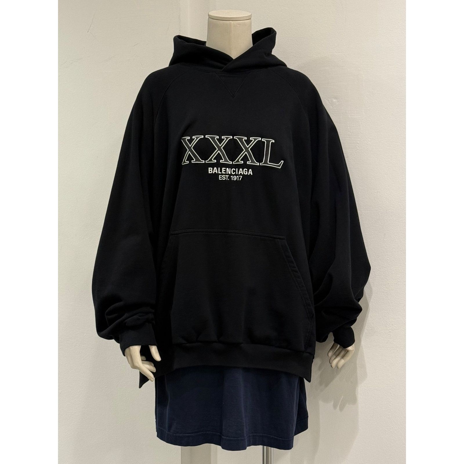 Balenciaga 2022 Balenciaga by Demna XXXL oversized double layer hoodie Size US L / EU 52-54 / 3 - 1 Thumbnail