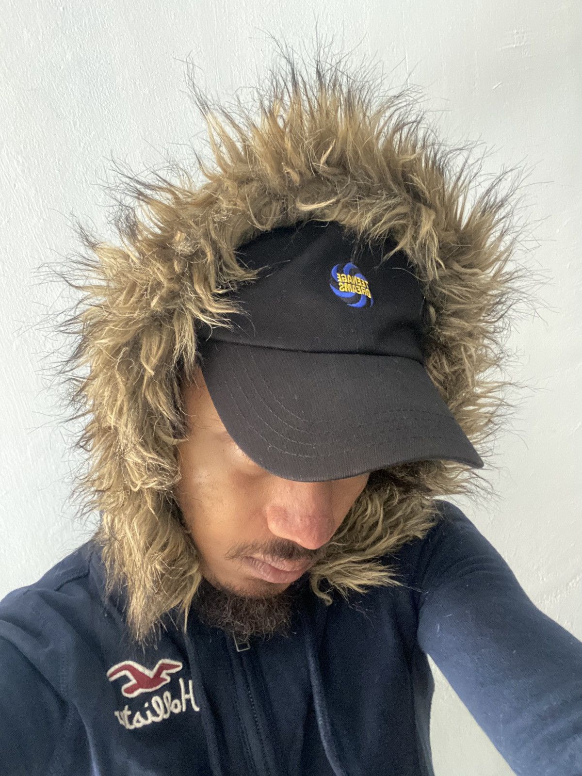 If Six Was Nine × Japanese Brand × Le Grande Bleu (L.G.B.) Japanese Hollister Fur Dark Navy Hoodie lgb style Size US S / EU 44-46 / 1 - 5 Thumbnail