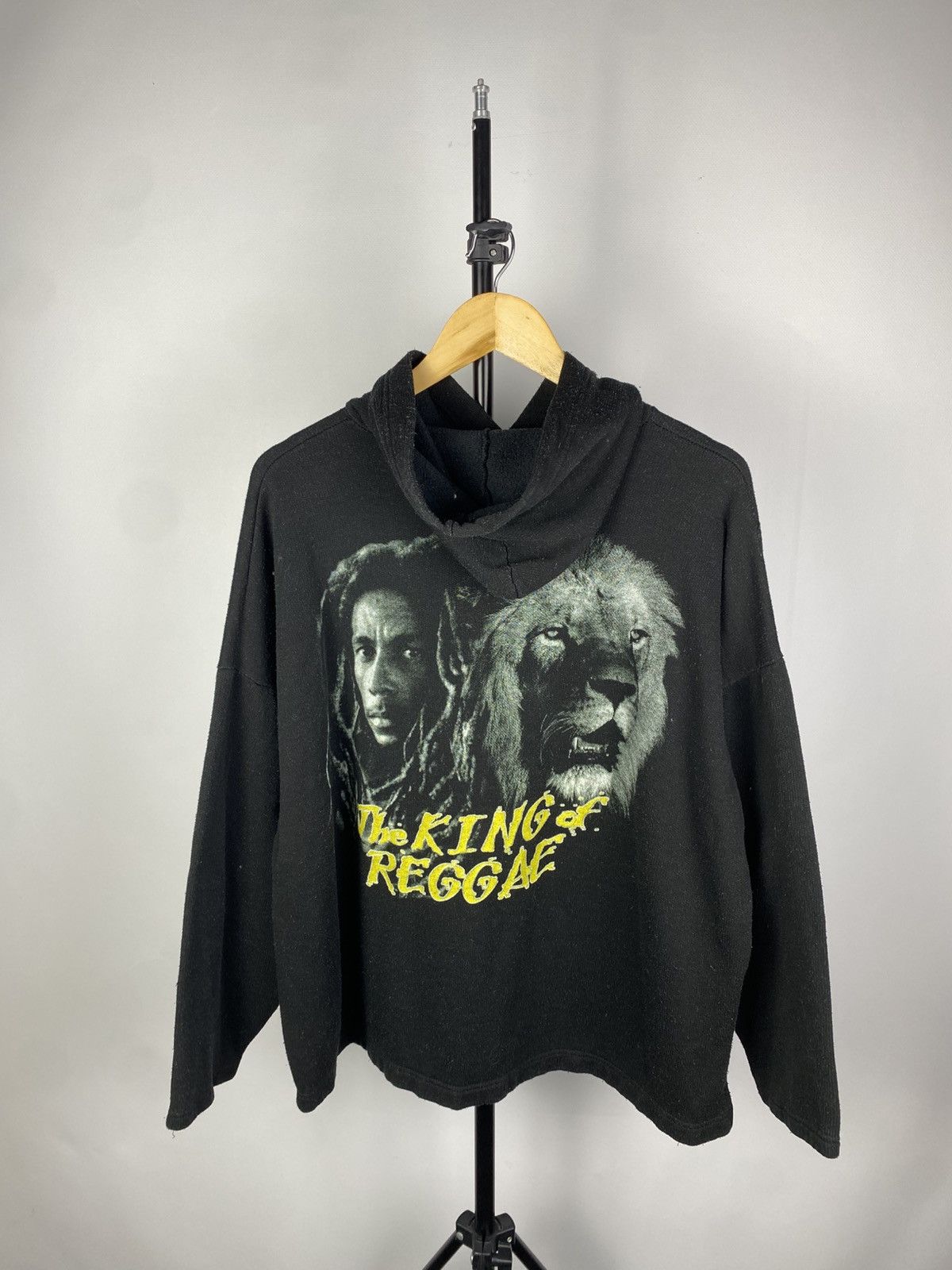 Bob Marley × Vintage CRAZY Vintage 90s Bob Marley Regge Big Logo Zip Hoodie Size US L / EU 52-54 / 3 - 4 Thumbnail