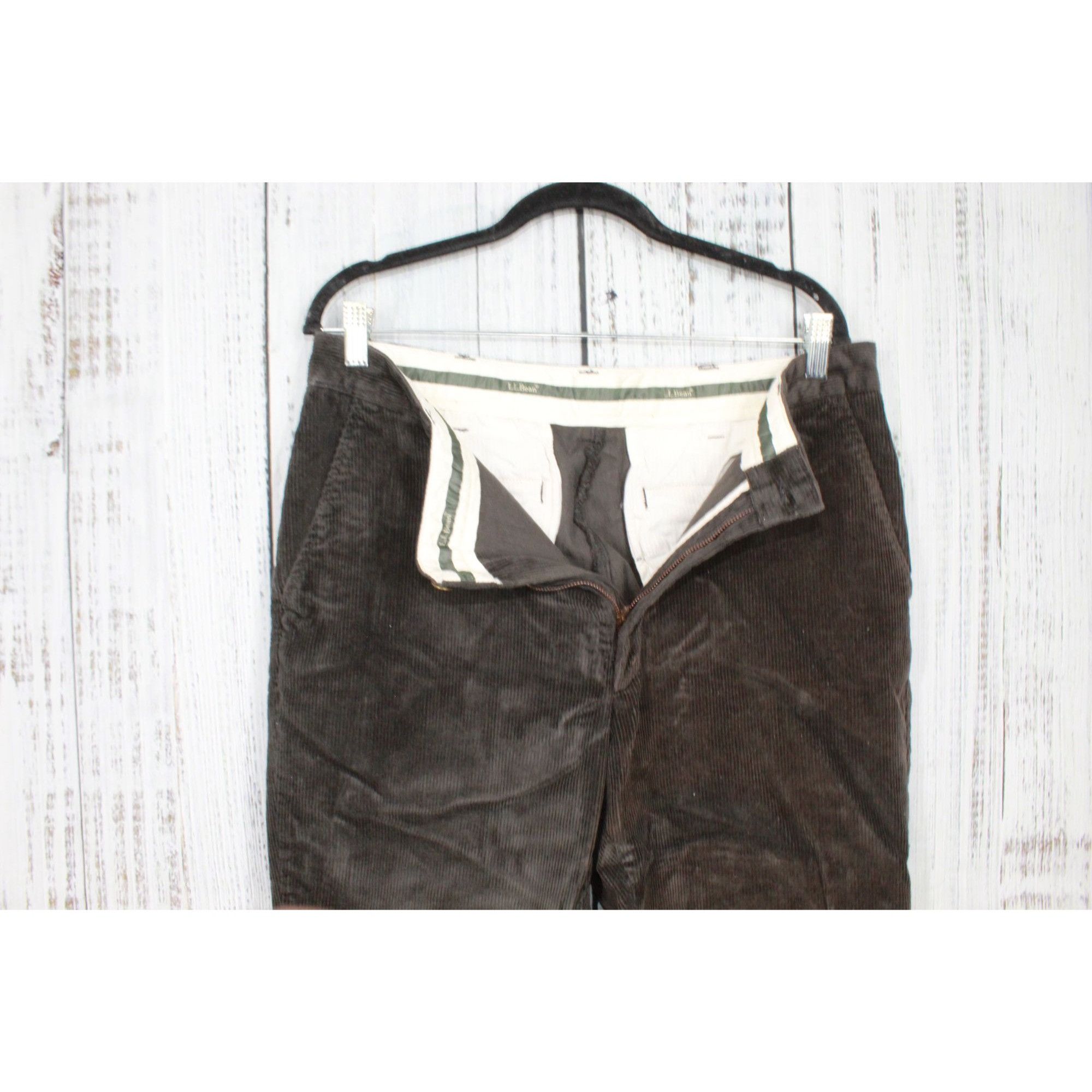 L.L. Bean LL Bean Charcoal Stretch Corduroy Pants Size US 34 / EU 50 - 4 Thumbnail