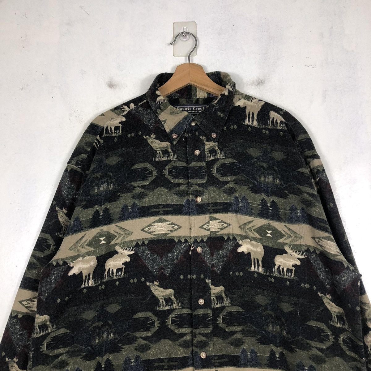 Japanese Brand × Vintage 📌VINTAGE CAMOUFLAGE SHIRT JACKET INDIGO PACIFIC CREST Size US XL / EU 56 / 4 - 5 Thumbnail