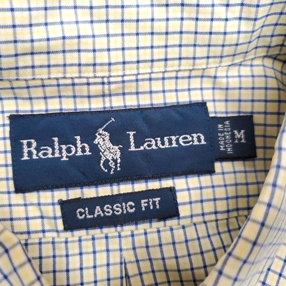 Ralph Lauren Ralph Lauren Shirt Men M Yellow Blue Check Classic Short Sleeve Pony Casual Size US M / EU 48-50 / 2 - 4 Thumbnail
