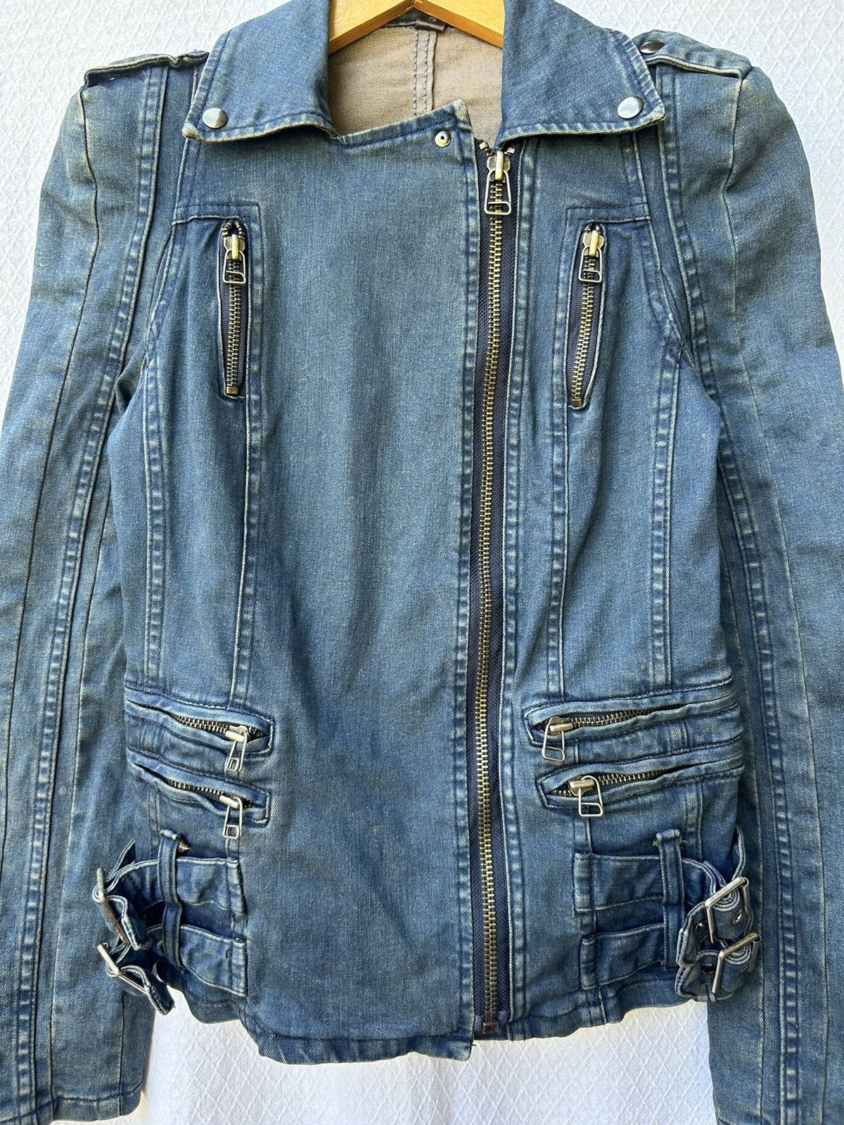 Japanese Brand Japanese zen denim jacket archives multizip Ifsix lgb styled Size US M / EU 48-50 / 2 - 3 Thumbnail
