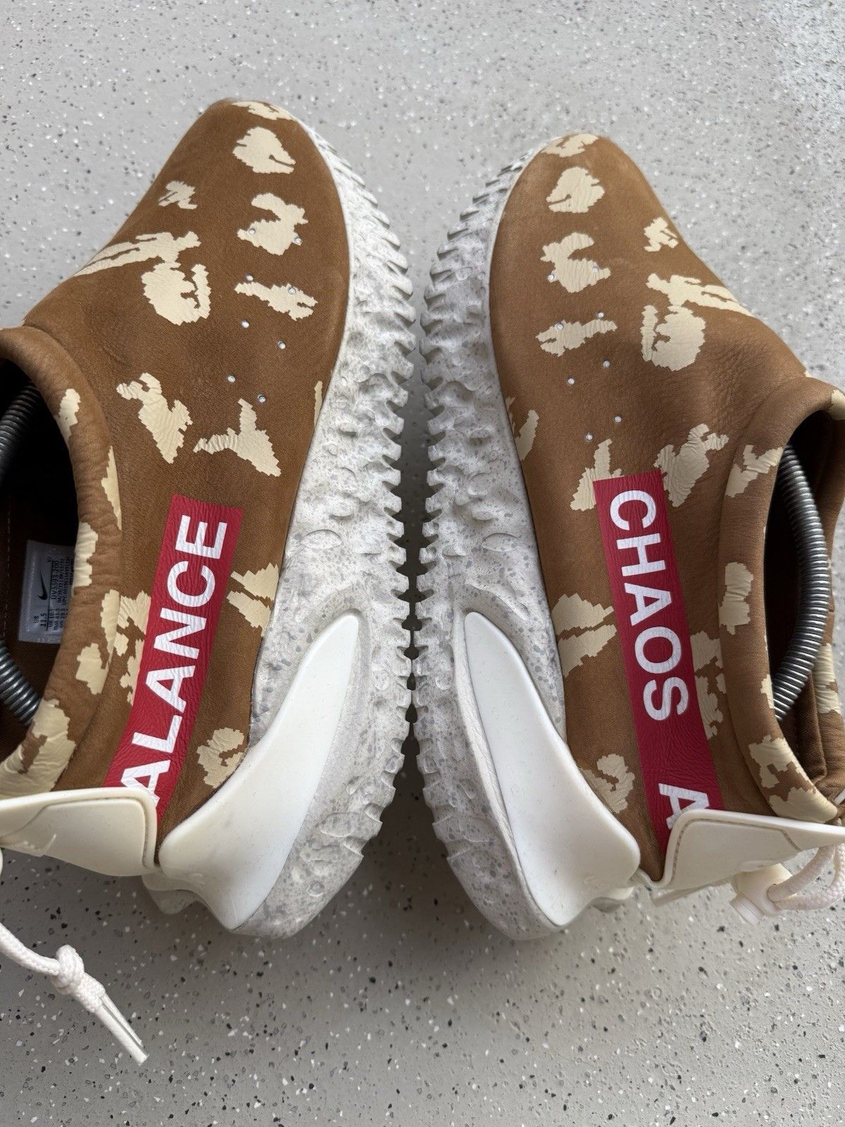 Nike × Undercover Nike Moc Flow SP x Undercover Ale Brown Red White Men's Size US 11.5 / EU 44-45 - 11 Thumbnail