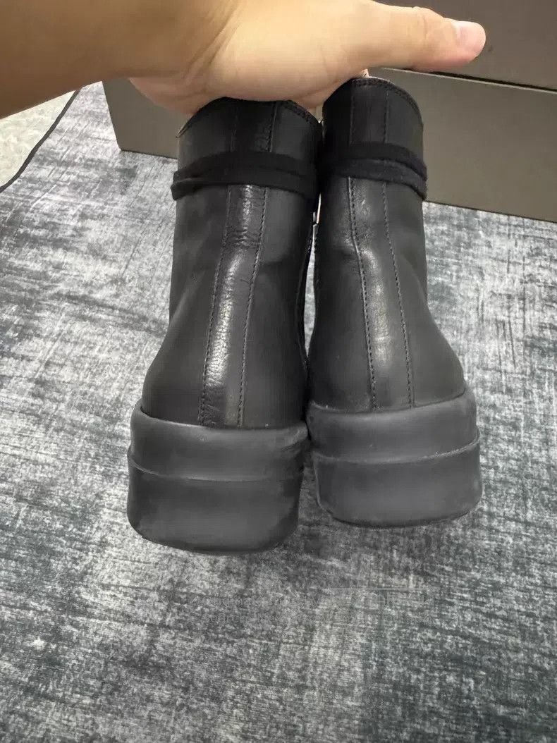Rick Owens Rick Owens Pure Black Thick Low Large Converse shoes Size US 5.5 / IT 35.5 - 6 Thumbnail