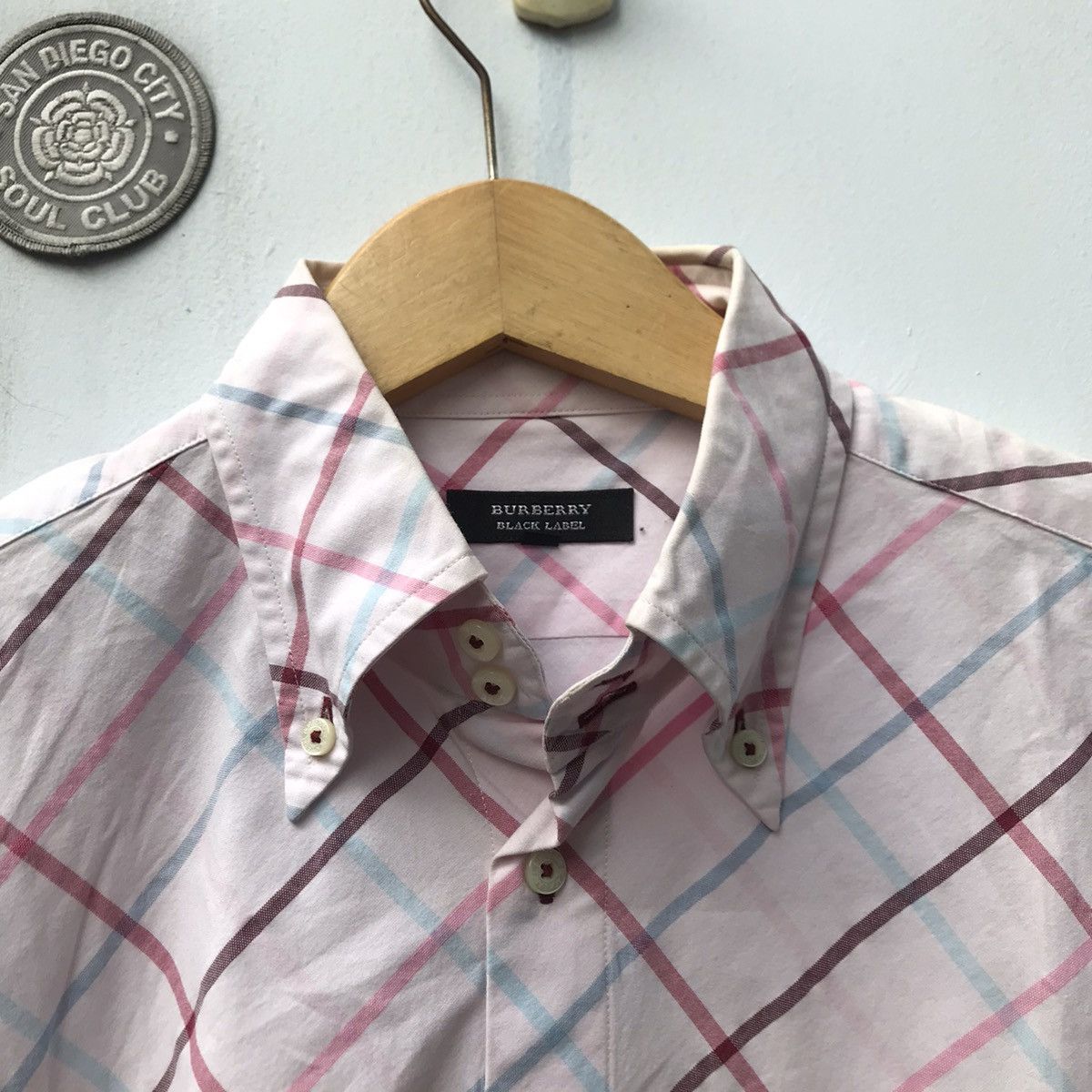 Burberry Vintage Burberry Black Label Shirt skinhead trimfit 3 shirt Size US M / EU 48-50 / 2 - 12 Thumbnail
