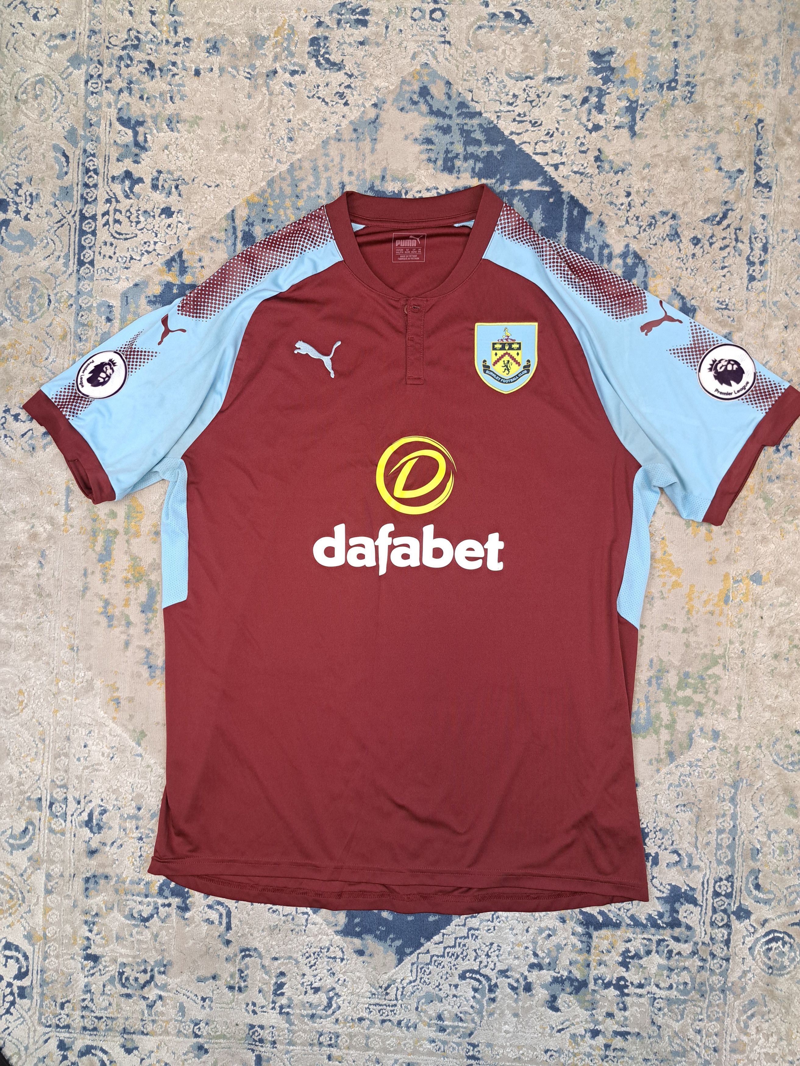 Puma Burnley 2018 Soccer Jersey Blokecore Premier League Patches Size US XXL / EU 58 / 5 - 1 Thumbnail
