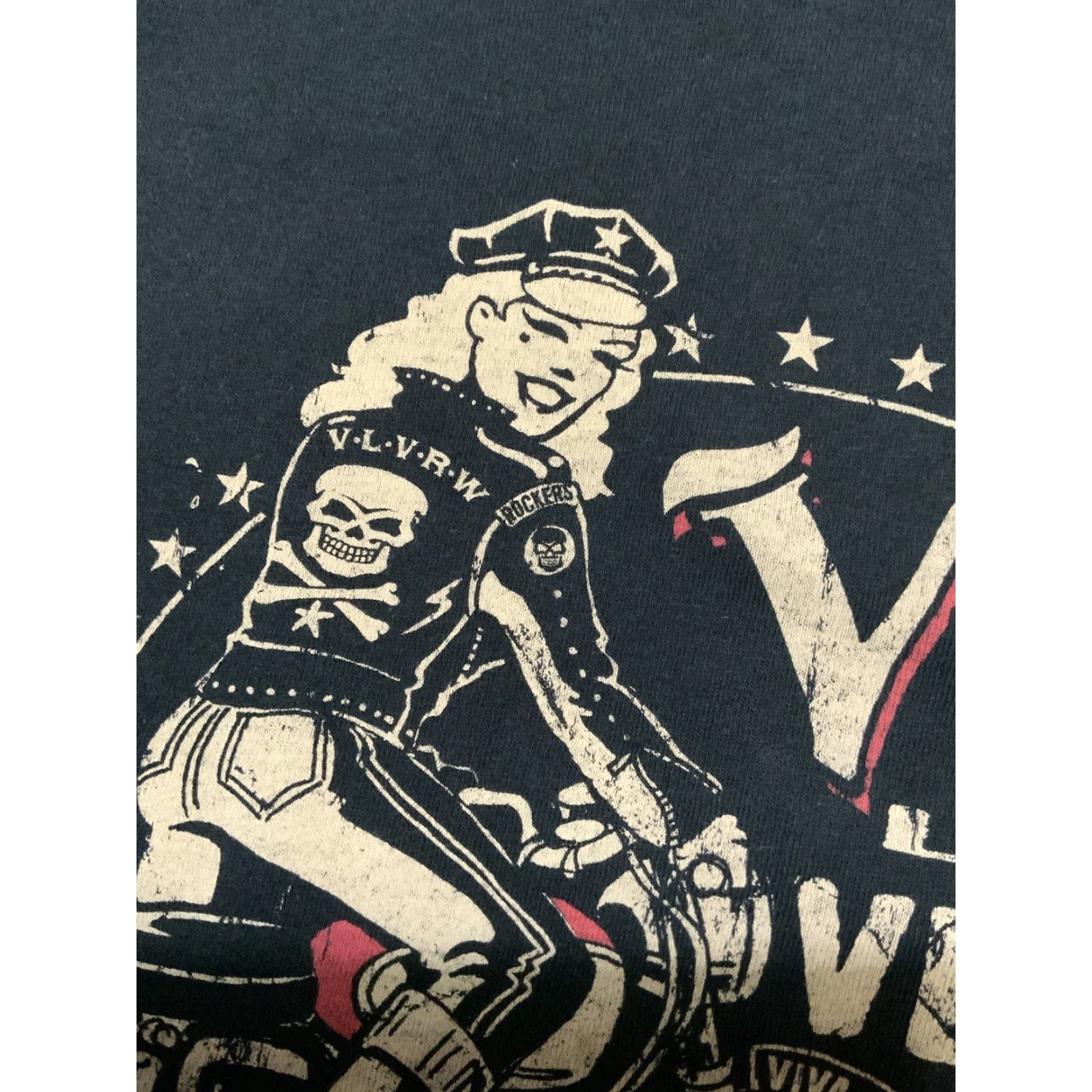 Gildan Viva Las Vegas Rockabilly Weekend Vince Ray Pinup Girl Motorcycle L/S T-Shirt 2XL Black Mens Regular T-Shirt Size US XXL / EU 58 / 5 - 6 Thumbnail