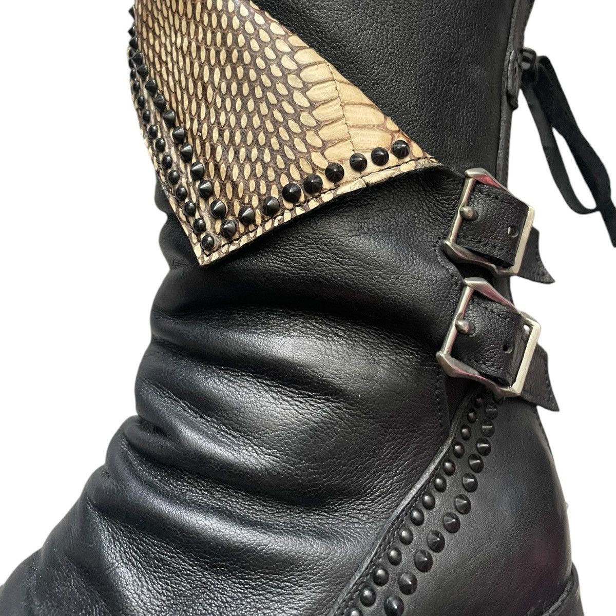 KMRii Kmrii snakeskin crush boots Size US 9 / EU 42 - 2 Thumbnail