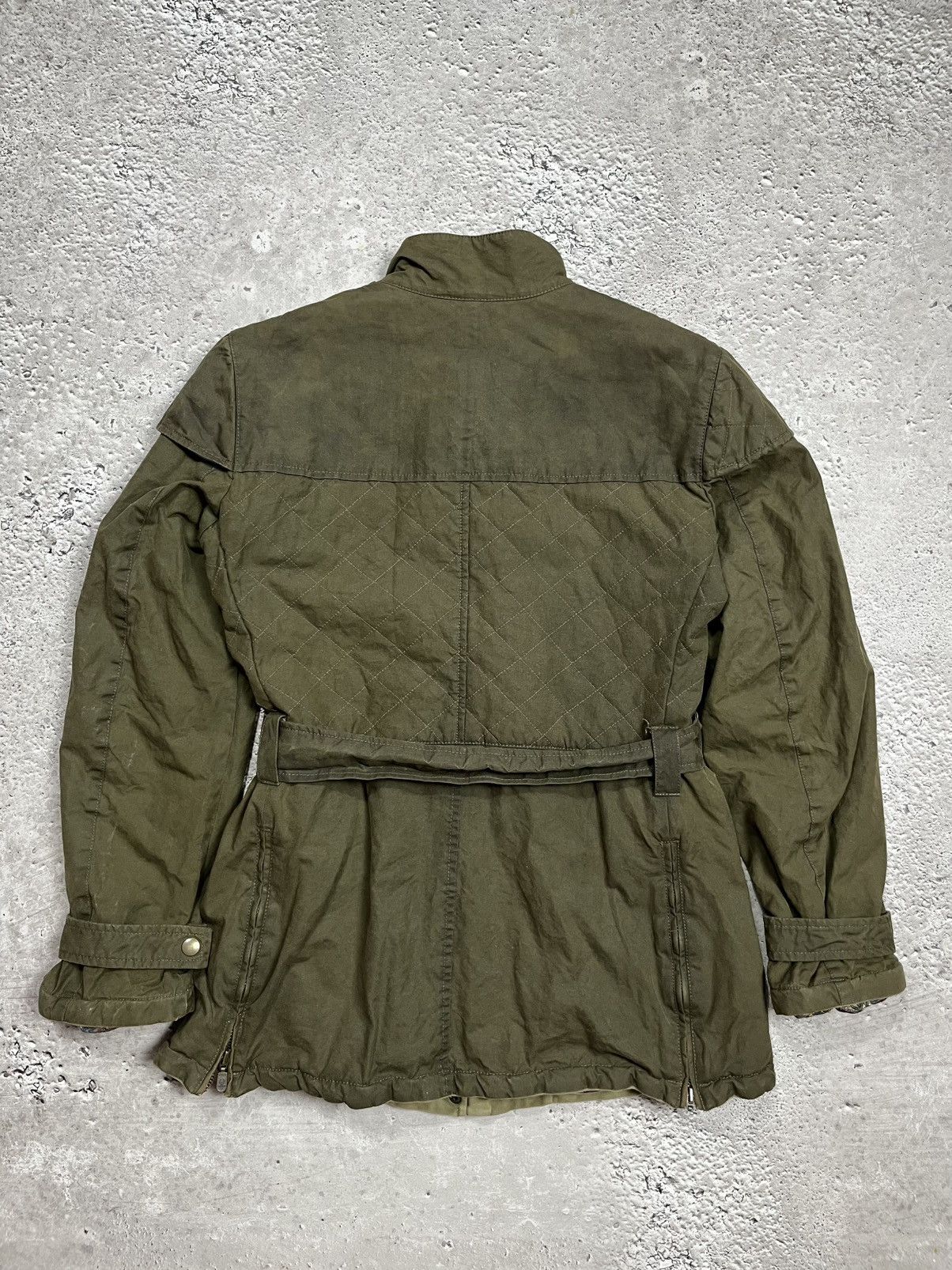 Belstaff Belstaff Gold Label Waxed Cotton Biker Jacket Olive 48 Size US M / EU 48-50 / 2 - 19 Thumbnail