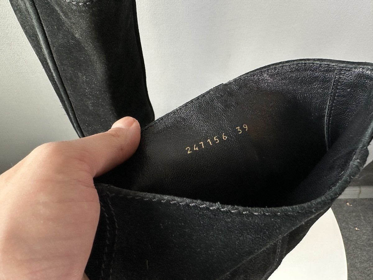 Gucci GUCCI Black Suede Horsebit Wedge Tall Boots Knee High EU 39 Size US 9 / IT 39 - 6 Thumbnail