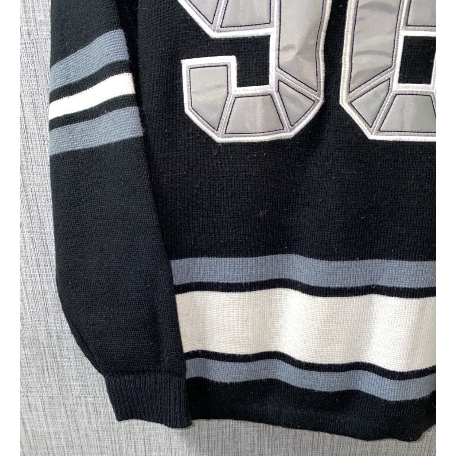 Vintage VINTAGE Budabean Men Black Acrylic Embroidered 96 Crewneck Sweater 2XL Crew Neck Mens Size US XXL / EU 58 / 5 - 4 Thumbnail