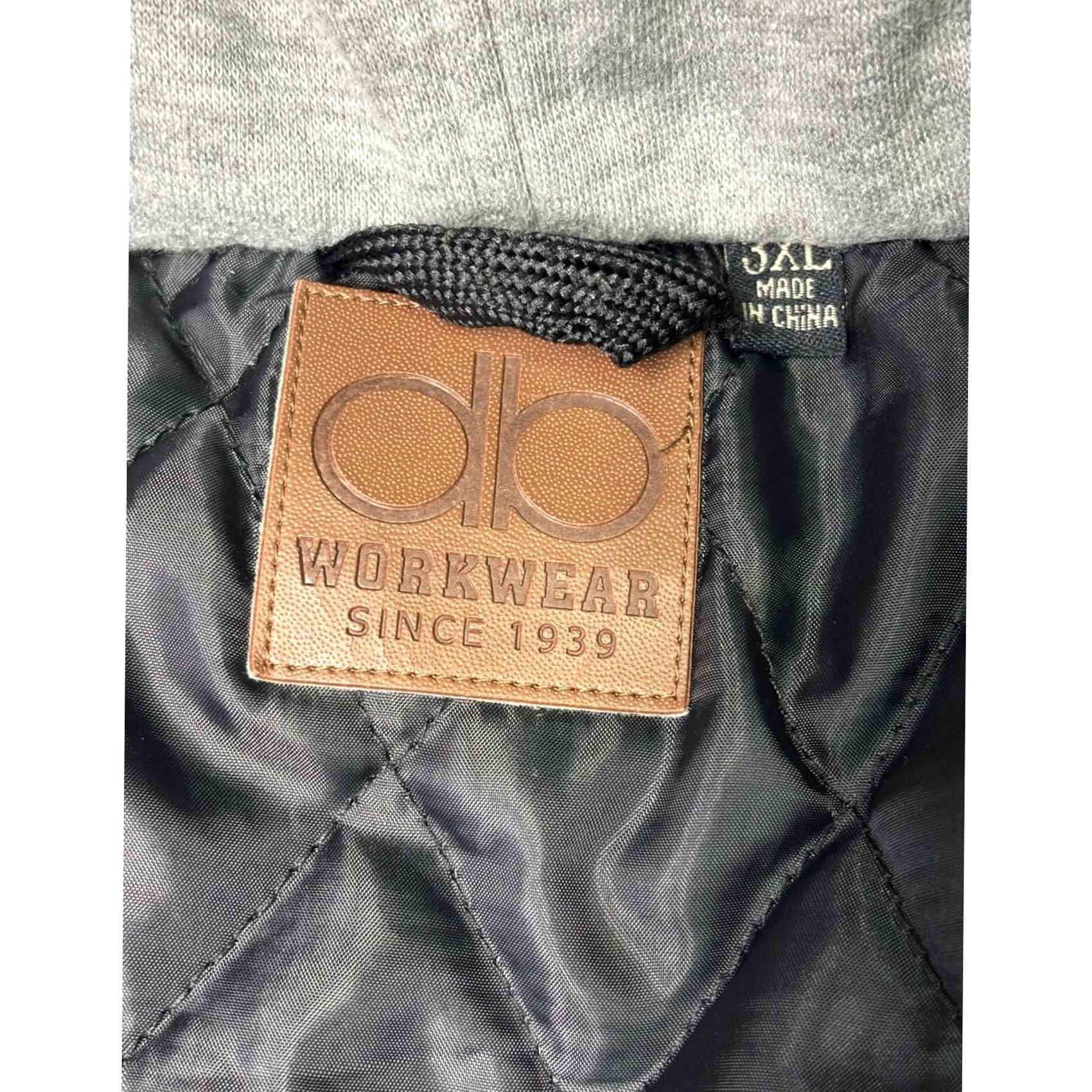 Vintage DB Workwear Philadelphia Eagles Quilted Lined Hooded Shirt Jacket Mens 3XL Black Size US XXL / EU 58 / 5 - 5 Thumbnail