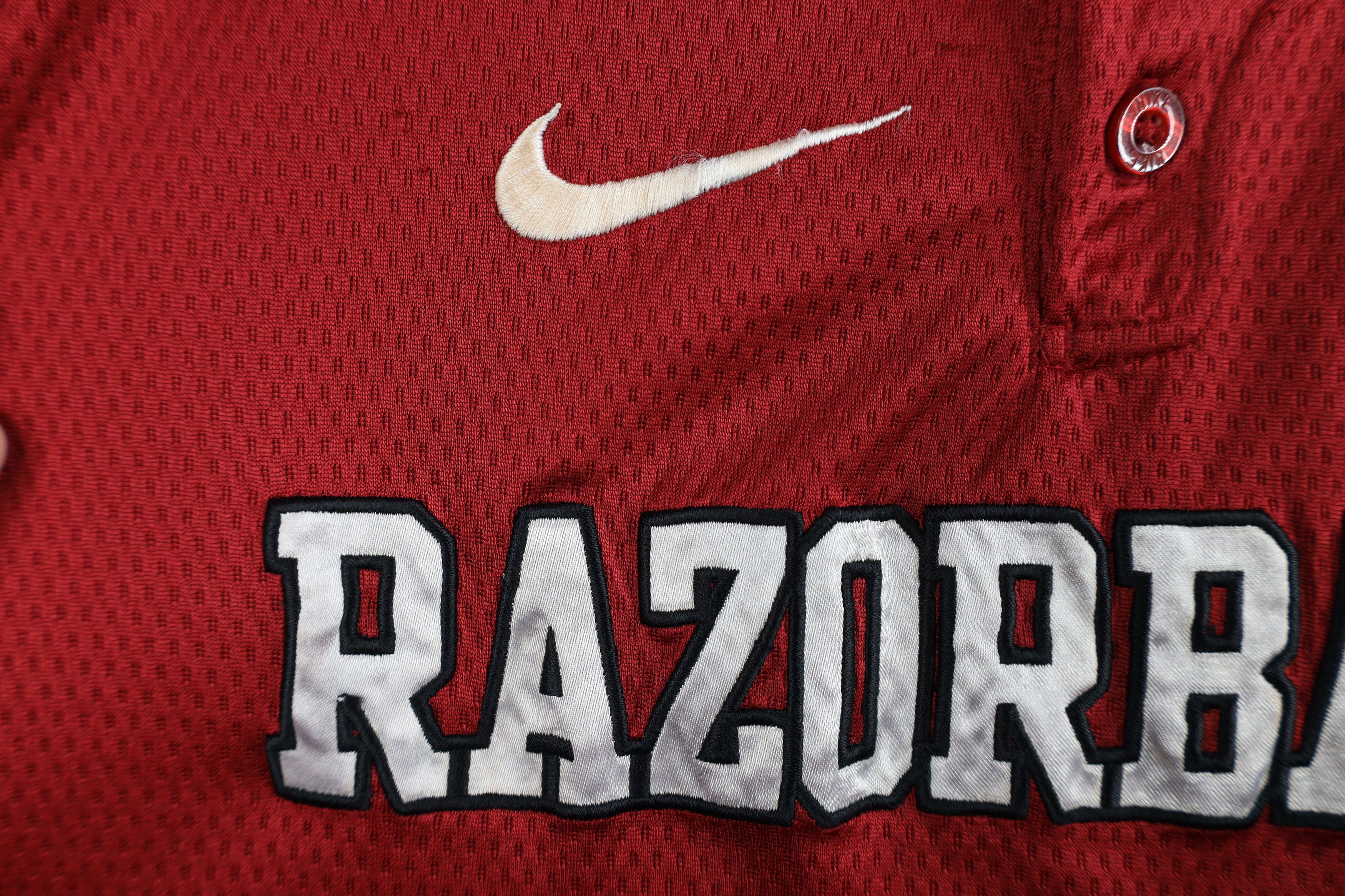 Nike Nike University of Arkansas Baseball Jersey Henley Shirt Size US S / EU 44-46 / 1 - 5 Thumbnail