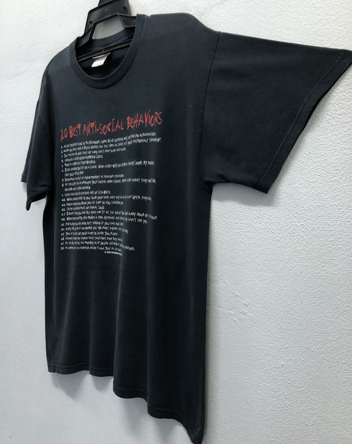 Vintage Delinquent Distrubution 20 Best Anti-Social Behaviors Shirt Size US L / EU 52-54 / 3 - 5 Thumbnail
