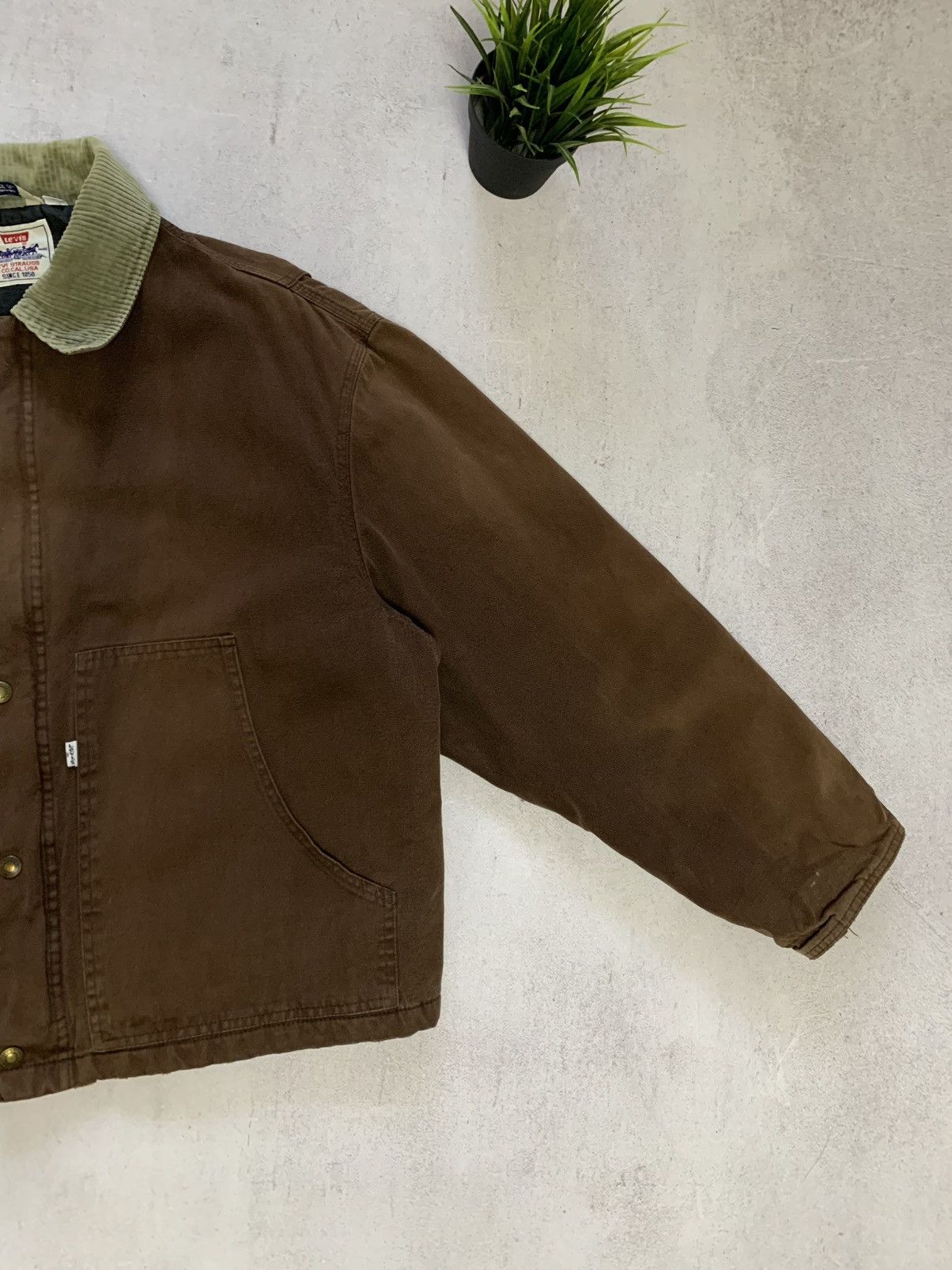 Levi's × Levi's Vintage Clothing Vintage Levis Denim Jacket Bomber 1973 Brown Baggy Very Rare Size US M / EU 48-50 / 2 - 4 Thumbnail