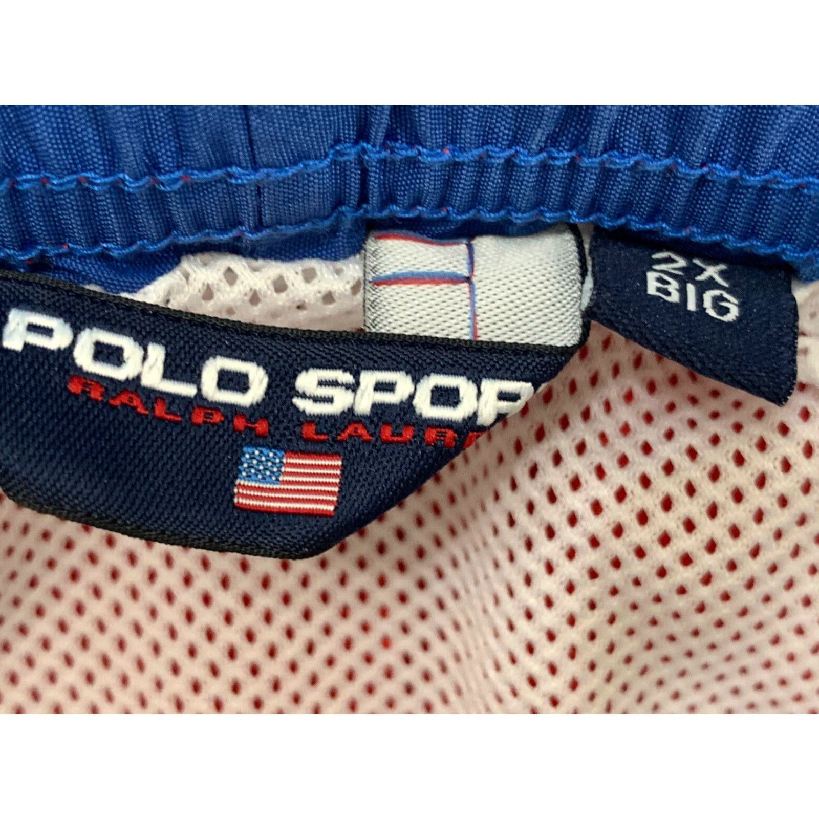 Polo Ralph Lauren VINTAGE Polo Ralph Lauren Swim Trunks Suit 2XL Elastic Waist Drawstring Red Men 90s Size US XXL / EU 58 / 5 - 5 Thumbnail
