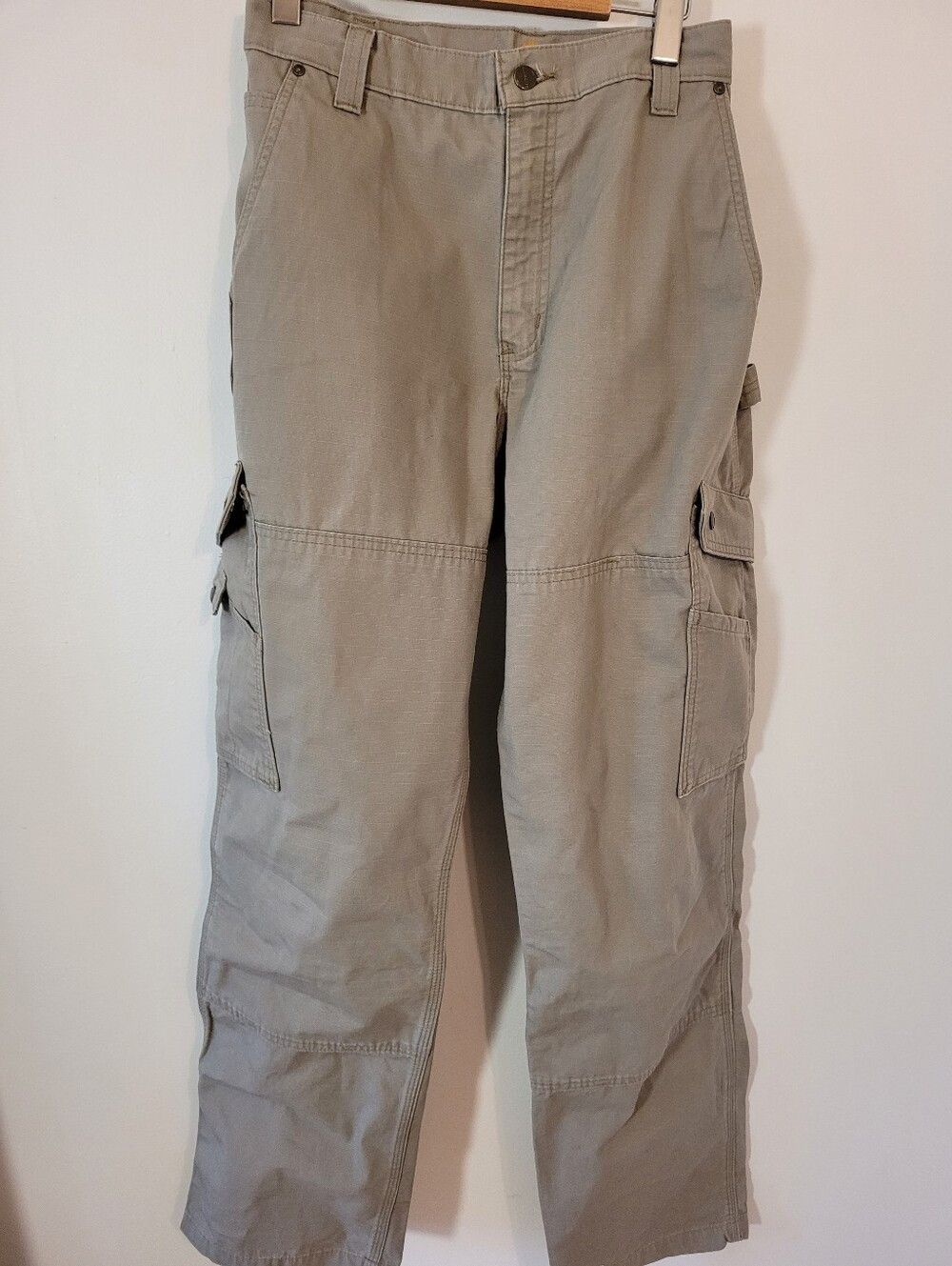 Carhartt Carhartt Mens Beige Work Pants 14806 38x34 Relaxed Fit Size US 38 / EU 54 - 2 Thumbnail