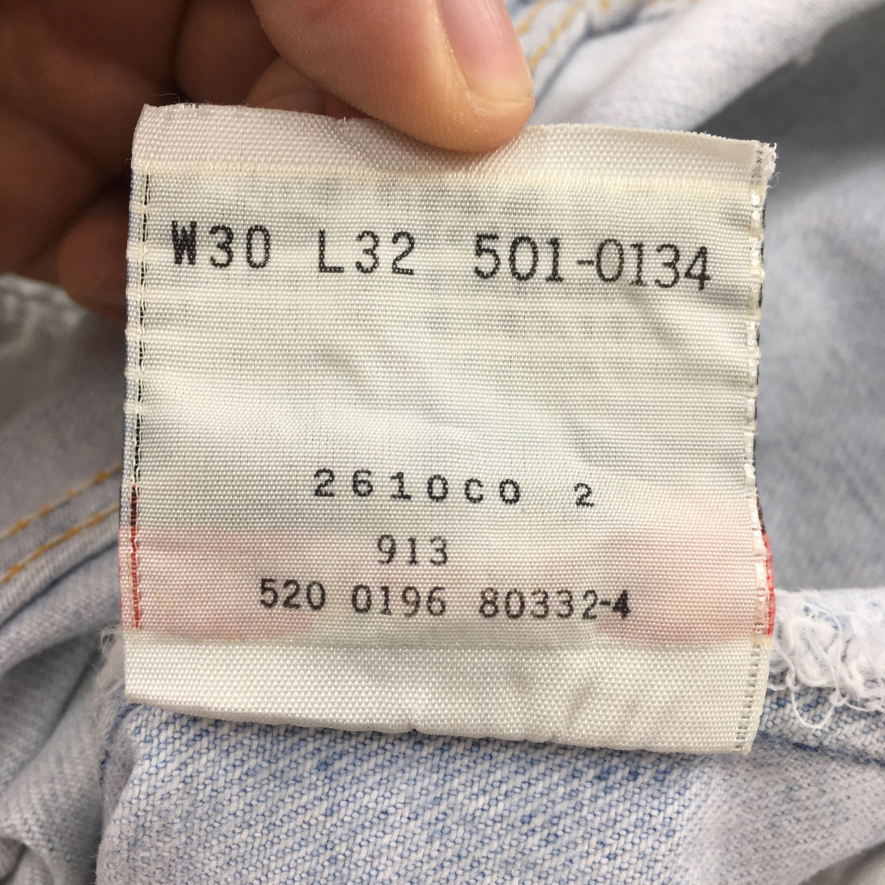 Levi's Size 29x31 Vintage 90s Levi's 501 Faded Blue Jeans S1787 Size US 29 - 14 Thumbnail