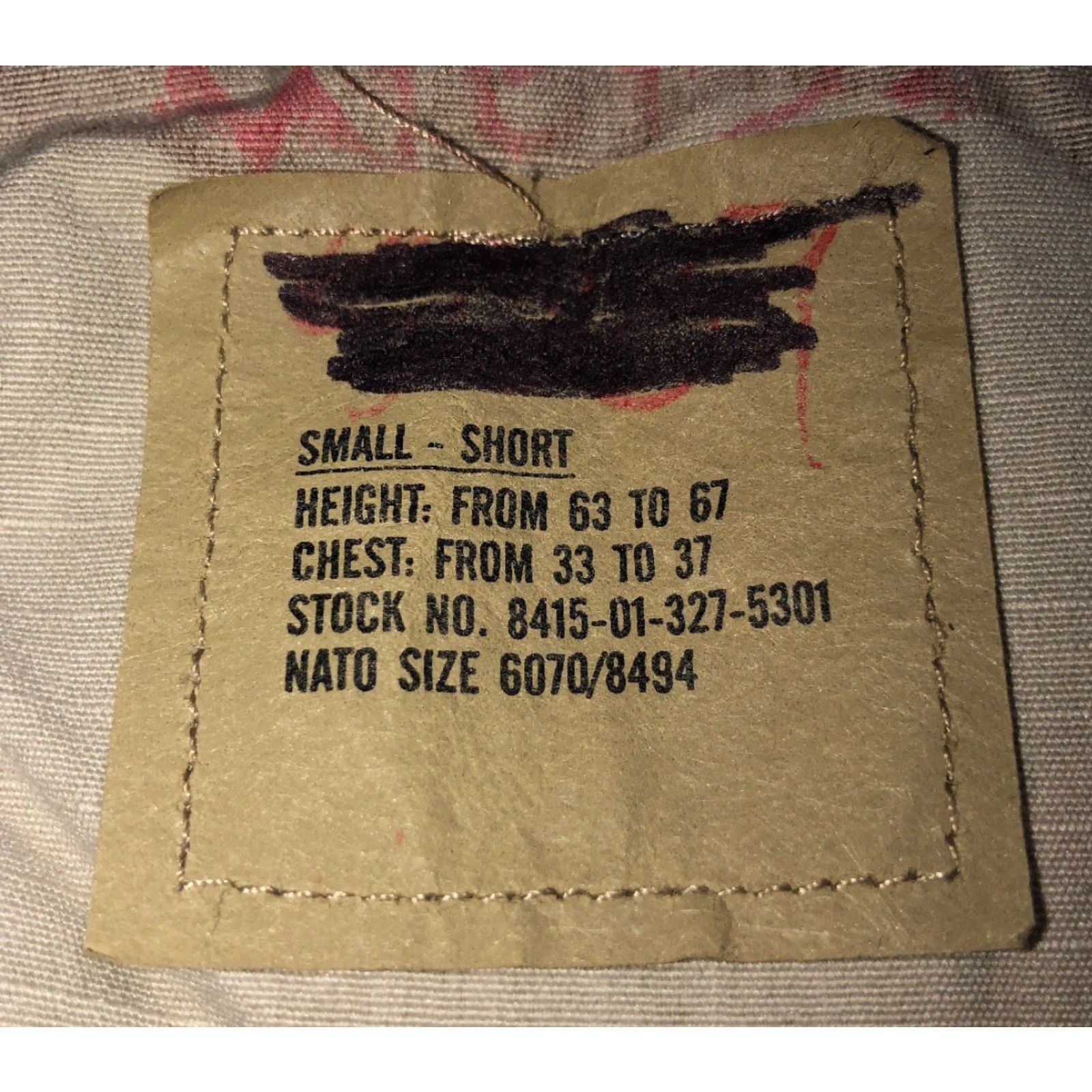 Vintage Mens Beige Camoflauge Military Jacket Size S Size US S / EU 44-46 / 1 - 5 Thumbnail