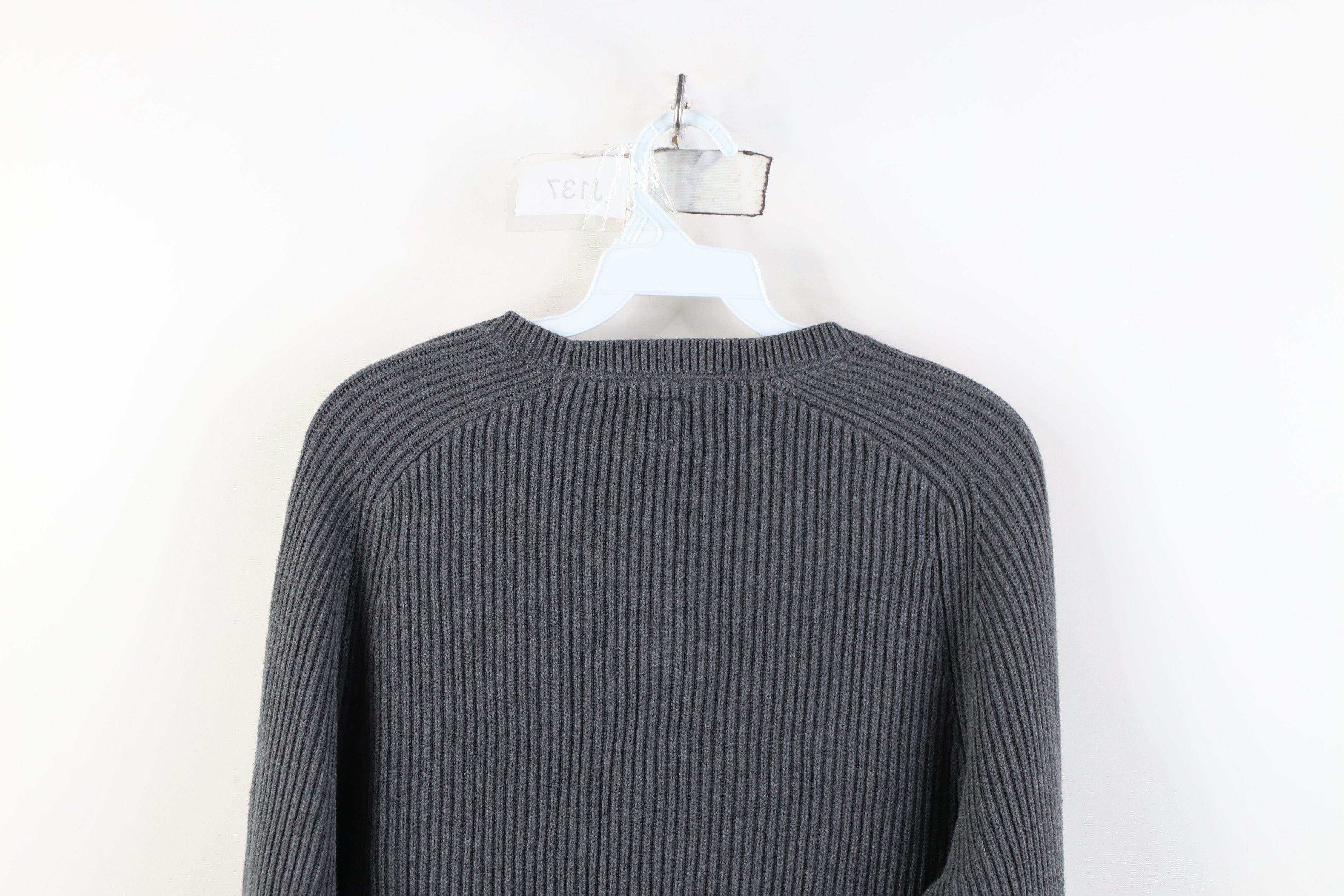 Gap Vintage Y2K Gap Blank Cotton Ribbed Knit Crewneck Sweater Size M / US 6-8 / IT 42-44 - 12 Thumbnail